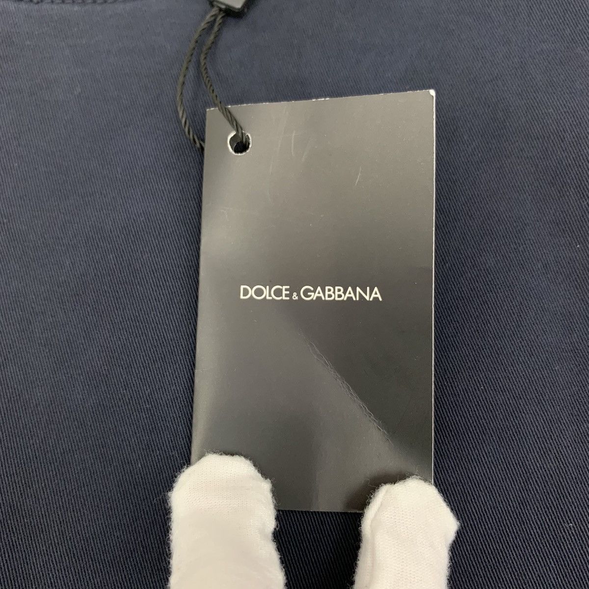 Dolce & Gabbana Dolce & Gabbana Dark Blue Crown Bee Cotton Denim Pants K26WX Size US 30 / EU 46 - 8 Thumbnail