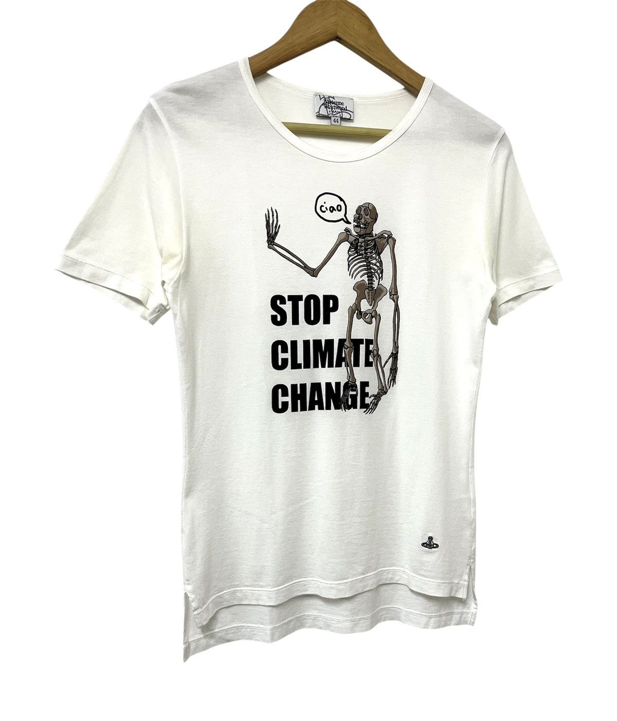 Vivienne Westwood VIVIENNE WESTWOOD MAN STOP CLIMATE CHANGE SKULL TSHIRT Size S / US 4 / IT 40 - 2 Thumbnail