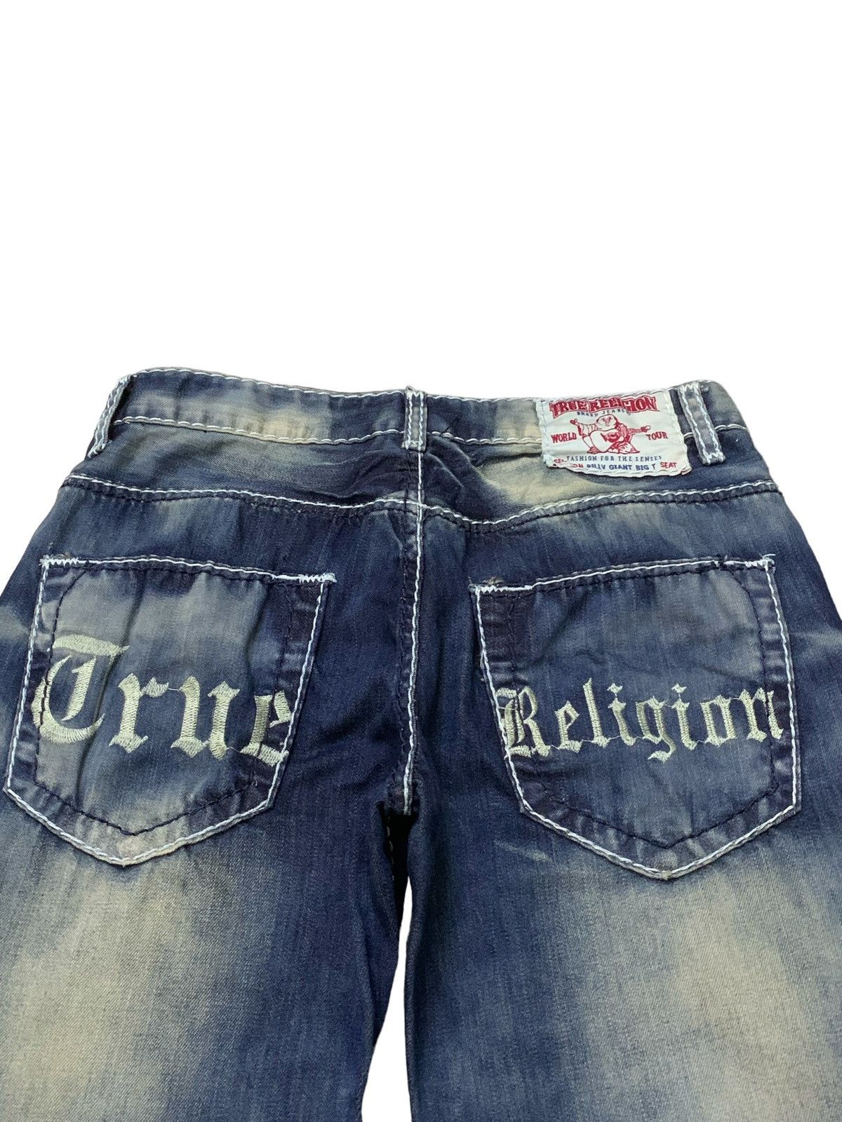 True Religion True Religion Billy Giant Big T Stitch Enzyme Flared Jeans Size US 30 / EU 46 - 12 Thumbnail