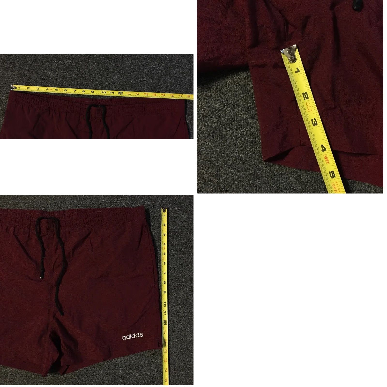 Adidas VINTAGE adidas Shorts Mens XL Red Vtg 80s 90s Trefoil Board Swim Trunks Track Beach Tennis Size US 36 / EU 52 - 8 Thumbnail