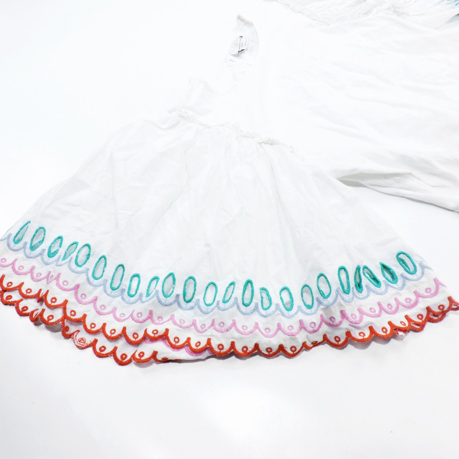 Stella McCartney STELLA MCCARTNEY KIDS SCALLOPED COTTON DRESS Size M / US 6-8 / IT 42-44 - 6 Thumbnail