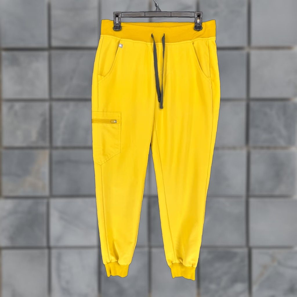 Vintage FIGS Zamor Jogger Scrub Pants Womens Small Yellow Technical Collection W18SW2005 Size 28" / US 6 / IT 42 - 1 Thumbnail