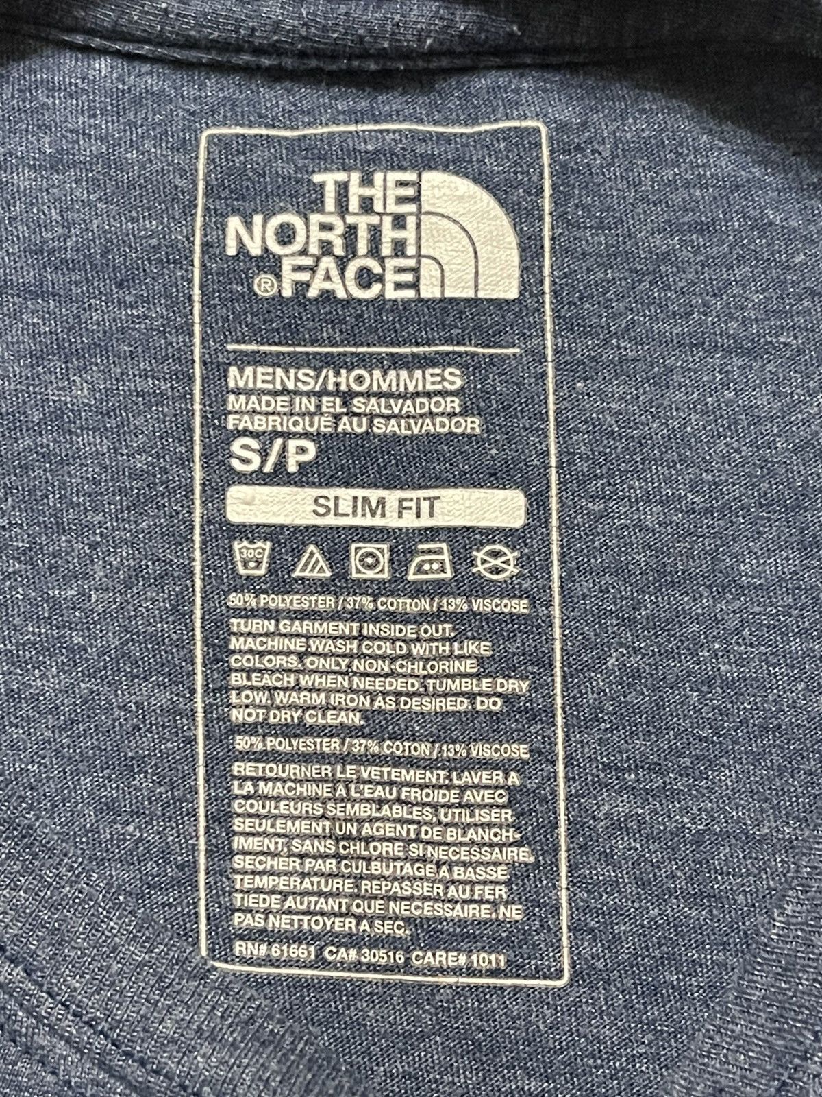 The North Face The North Face Slim Fit Small Blue Short Sleeve T-Shirt Size US S / EU 44-46 / 1 - 6 Thumbnail