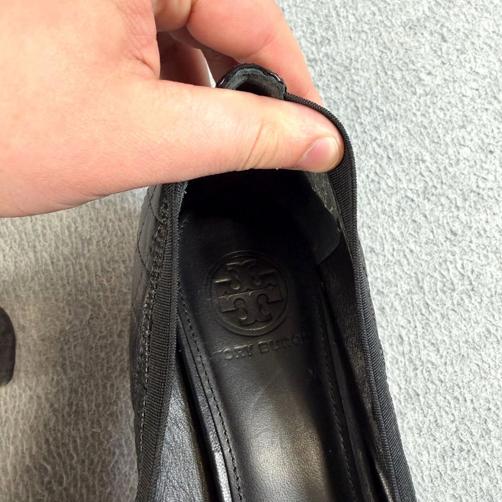 Tory Burch Tory Burch Shoes Womens Black Quilted Leather Cap Toe Block Heel Pumps Size 11 Size ONE SIZE - 4 Thumbnail