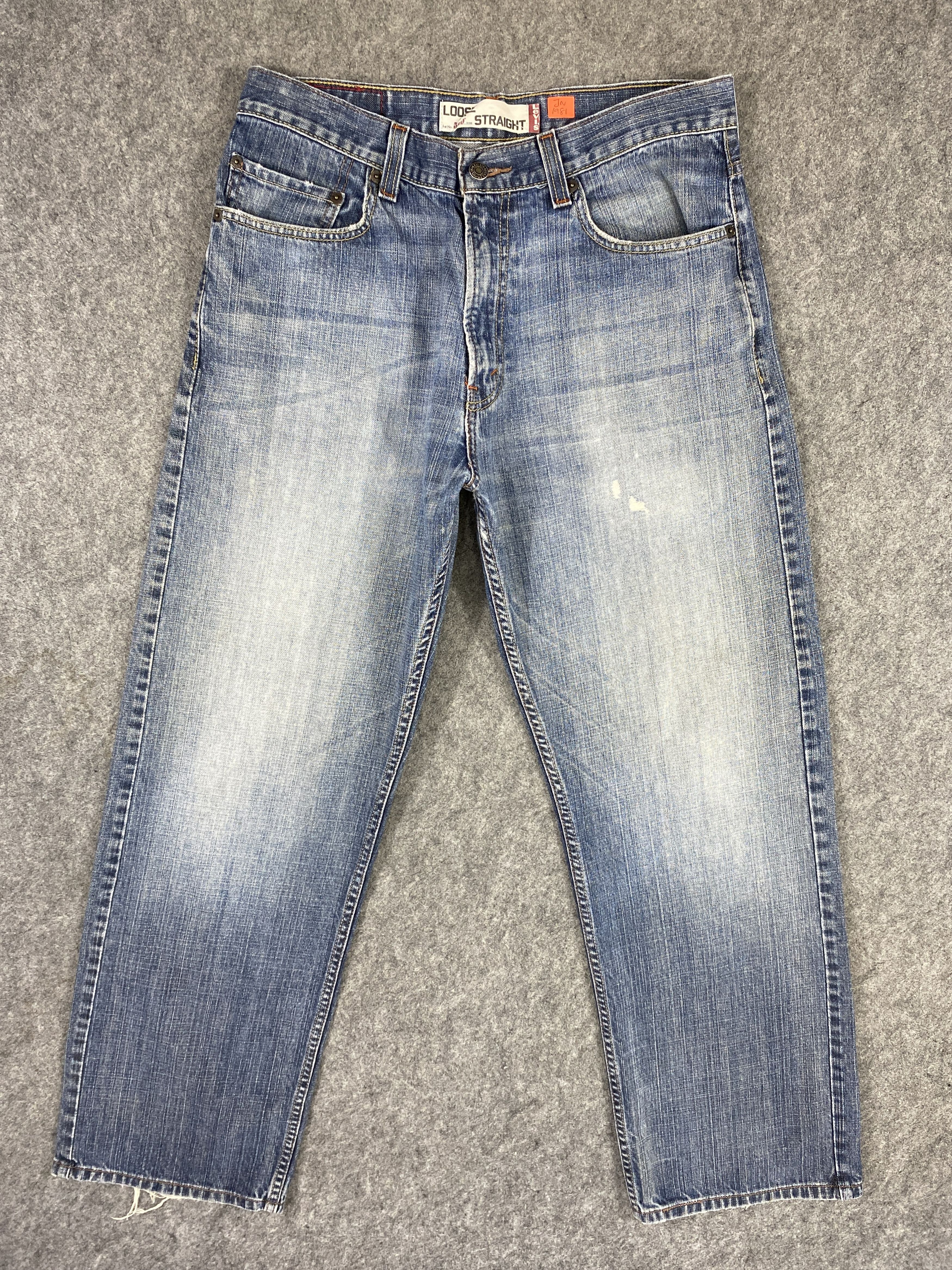 image of Distressed Denim x Levis Distressed Blue Vintage Levi's 569 33X31.5 Denim -Jn1981 in Blue Distresse