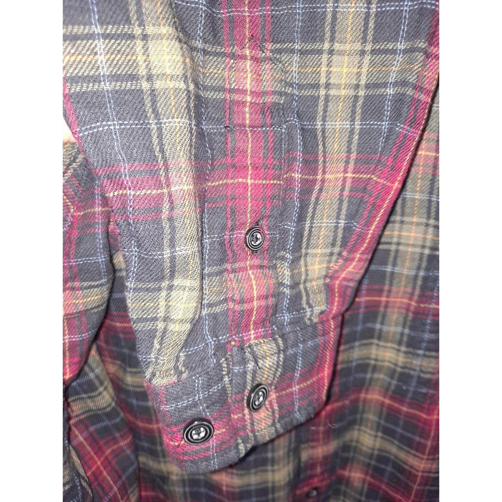 Other Carbon 2 Cobalt Red Yellow Black Flannel 100% Cotton Button Size US XL / EU 56 / 4 - 4 Thumbnail