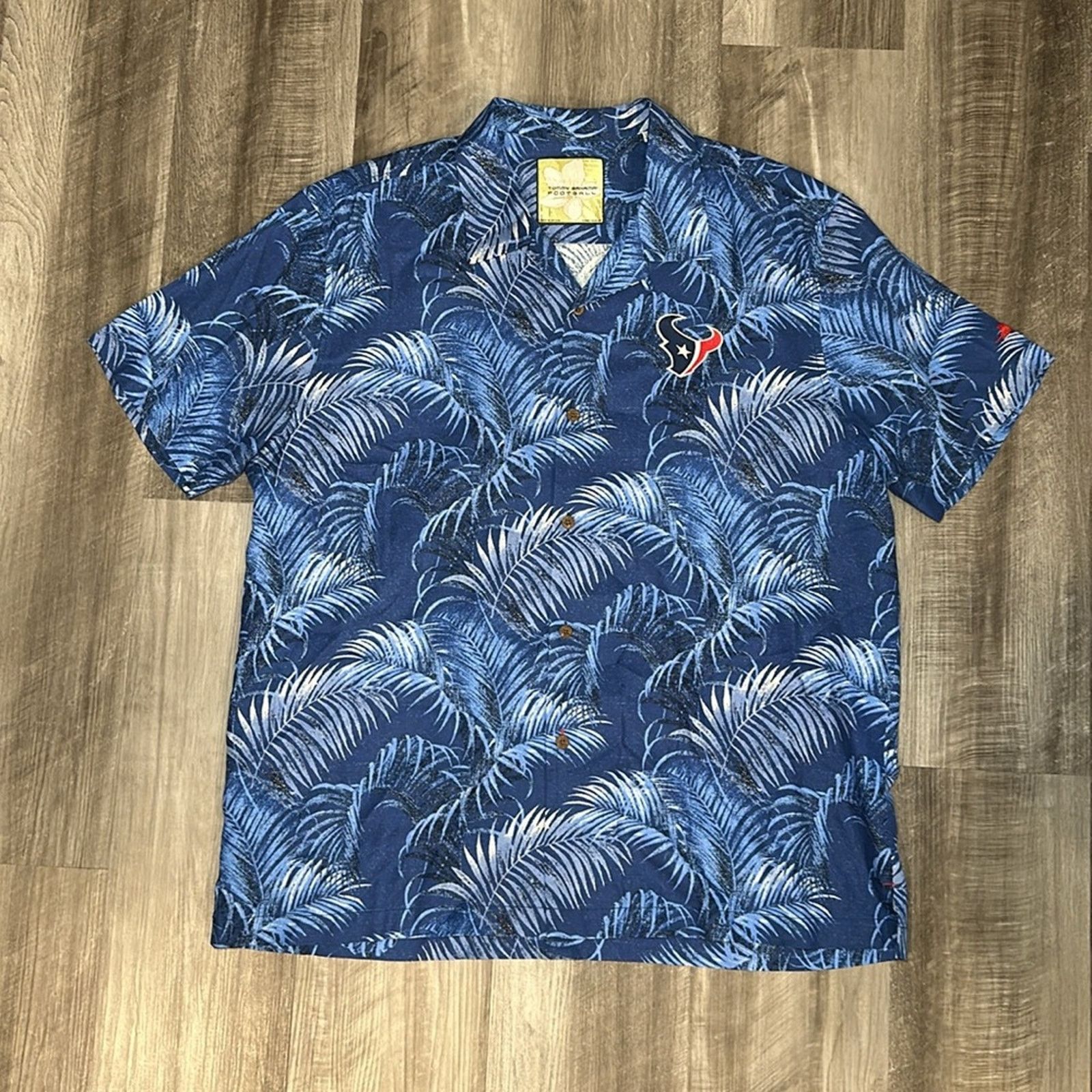 Tommy Bahama Tommy Bahama Football Houston Texans Silk Short Sleeve - XL Size US XL / EU 56 / 4 - 2 Thumbnail