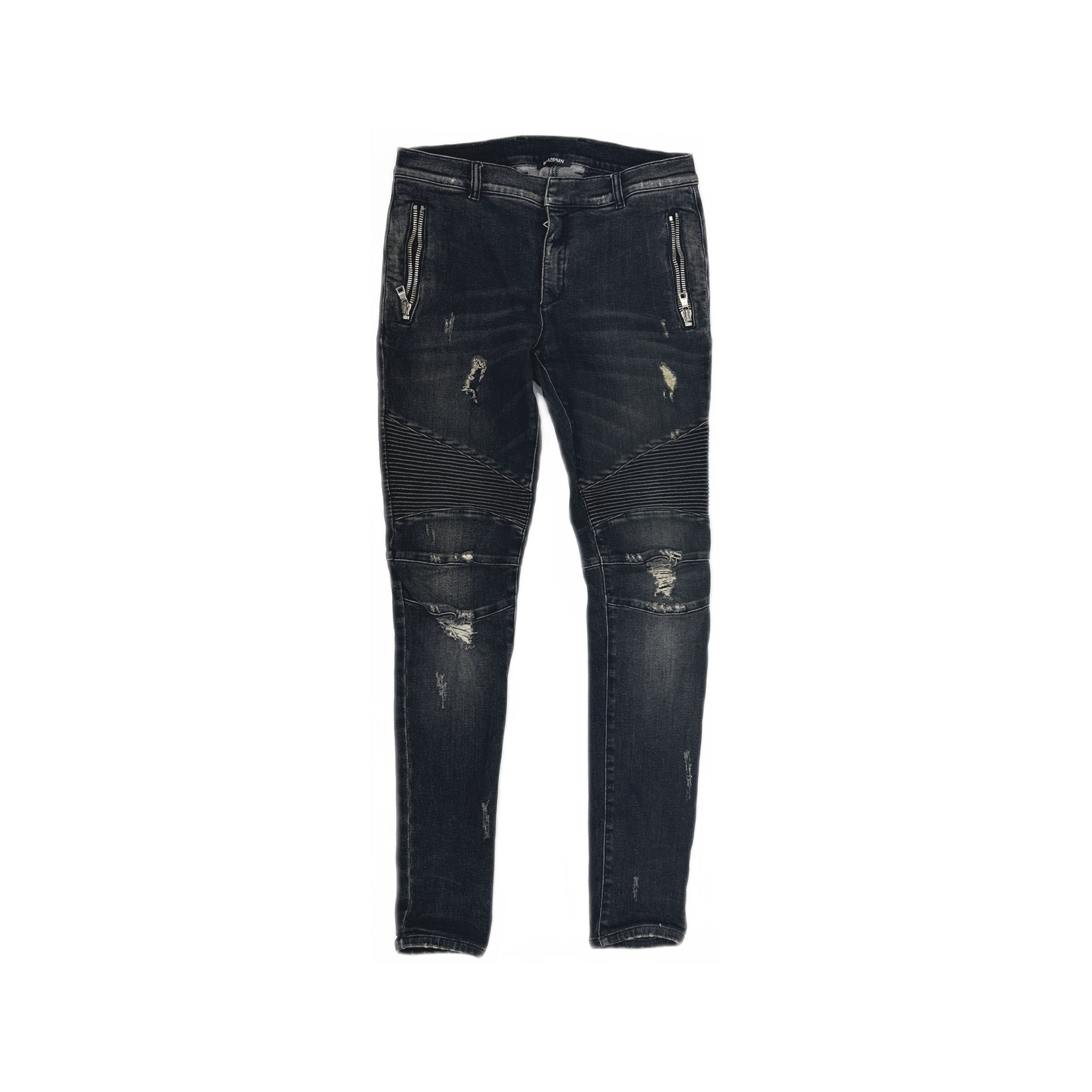Balmain Balmain Biker Denim Jeans Size 31 Size US 31 - 1 Thumbnail