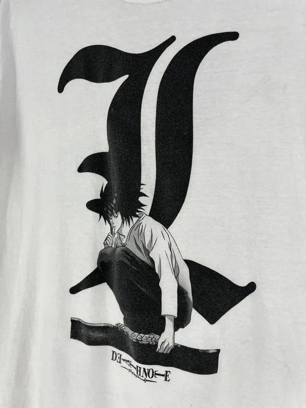 Japanese Brand Vintage DEATH NOTE DISTRESSED Promo T-shirt Character Size US XL / EU 56 / 4 - 7 Thumbnail