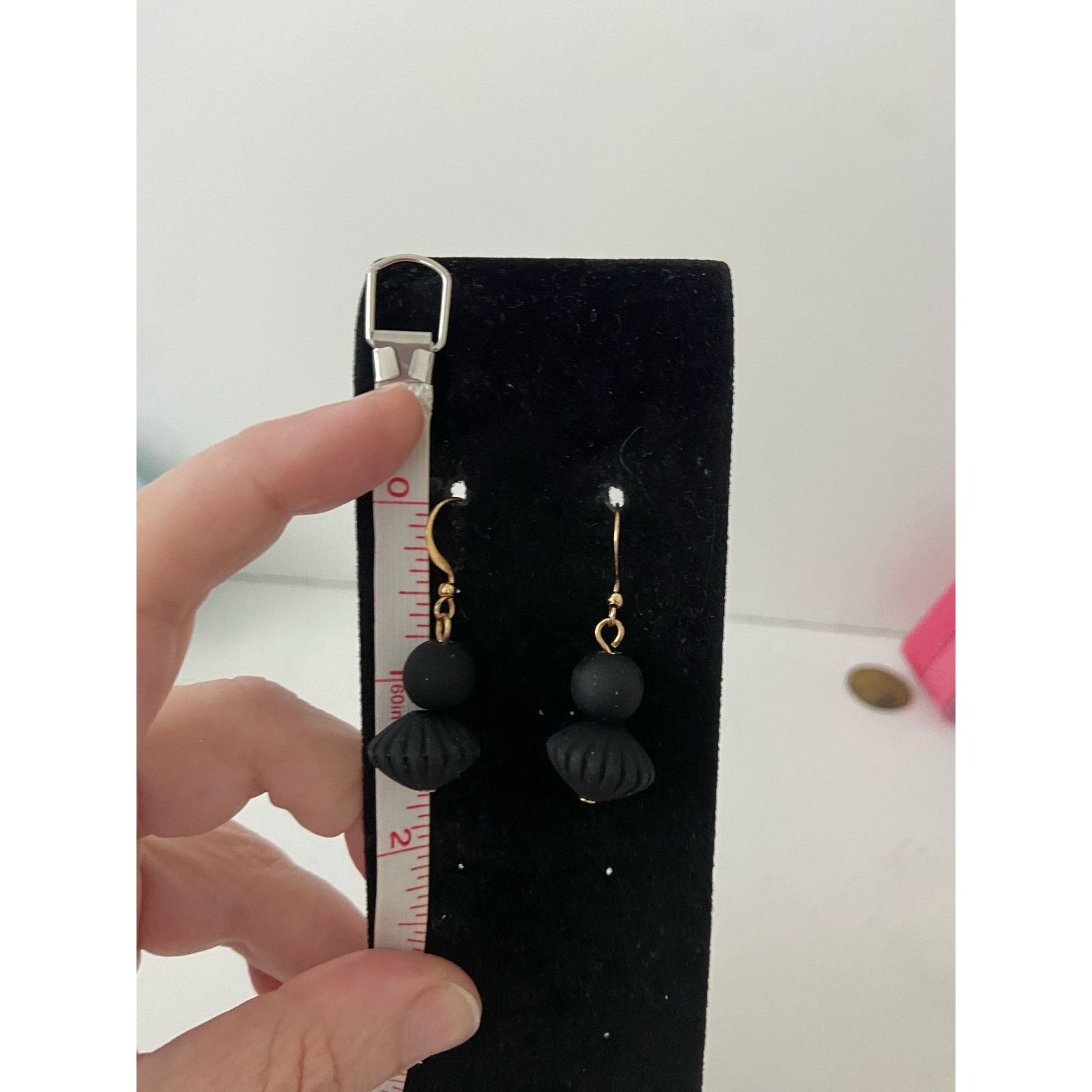 Other black bead earrings Size ONE SIZE - 3 Thumbnail