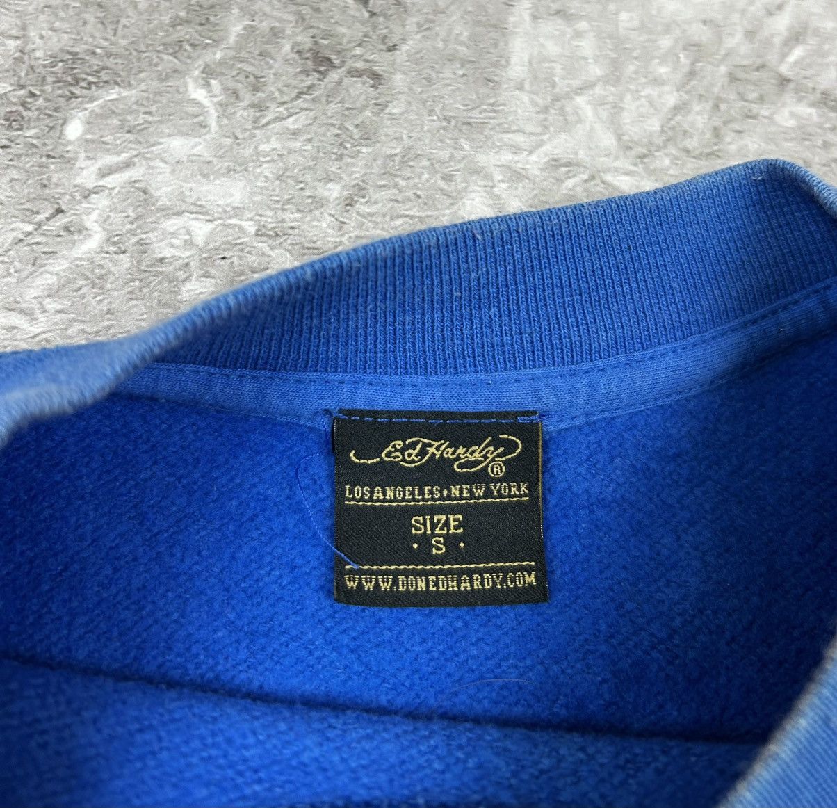 Ed Hardy Vintage Ed Hardy Sweatshirt Skull Logo Blue Crewneck Size S Size US S / EU 44-46 / 1 - 7 Thumbnail
