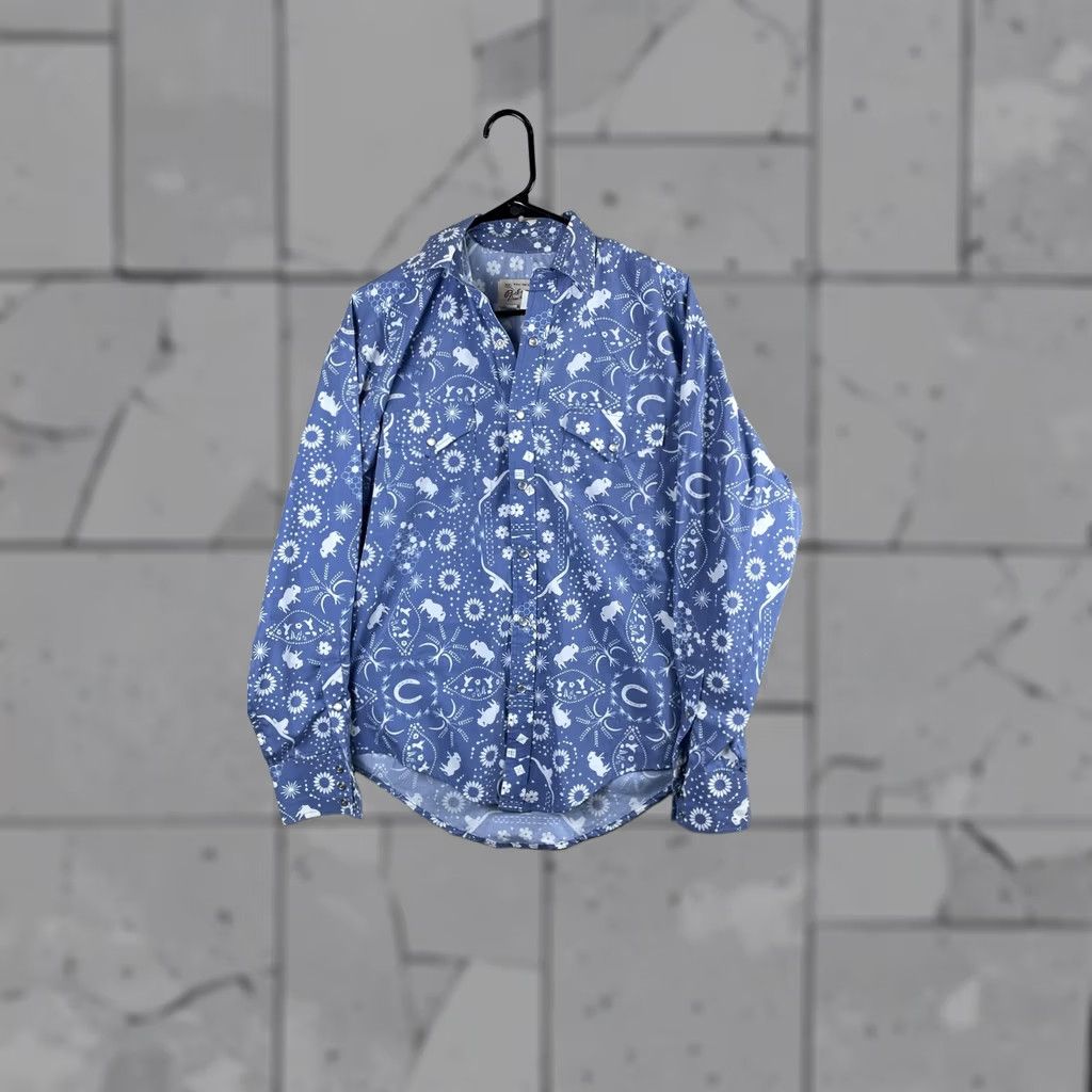 Rockmount Ranch Wear Rockmount Ranch Wear Shirt Mens XS Blue Western Snap Button Cowboy Long Sleeve Size US XS / EU 42 / 0 - 1 Thumbnail