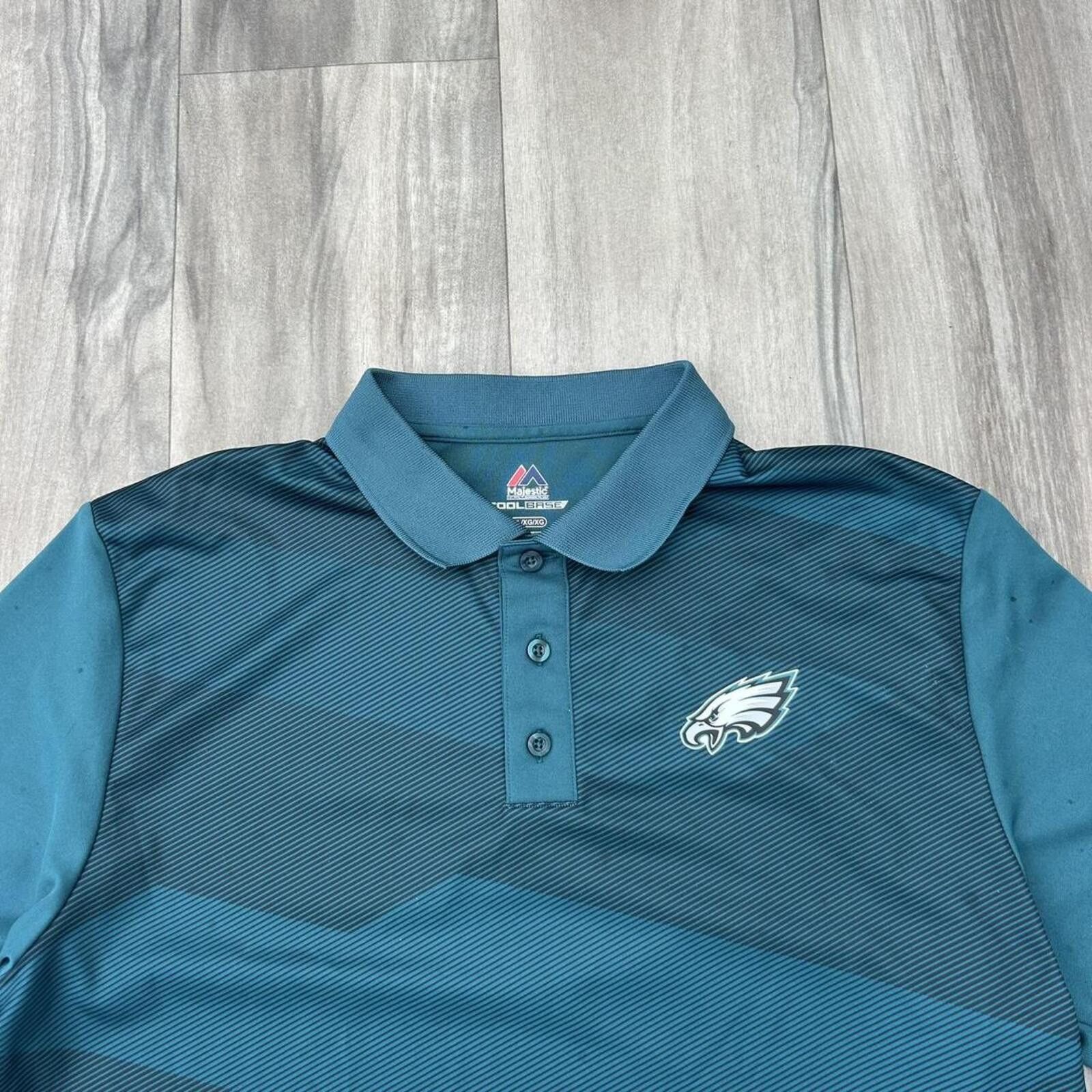 Other Majestic Philadelphia Eagles green polo shirt Size XL NFL Size US XL / EU 56 / 4 - 3 Thumbnail