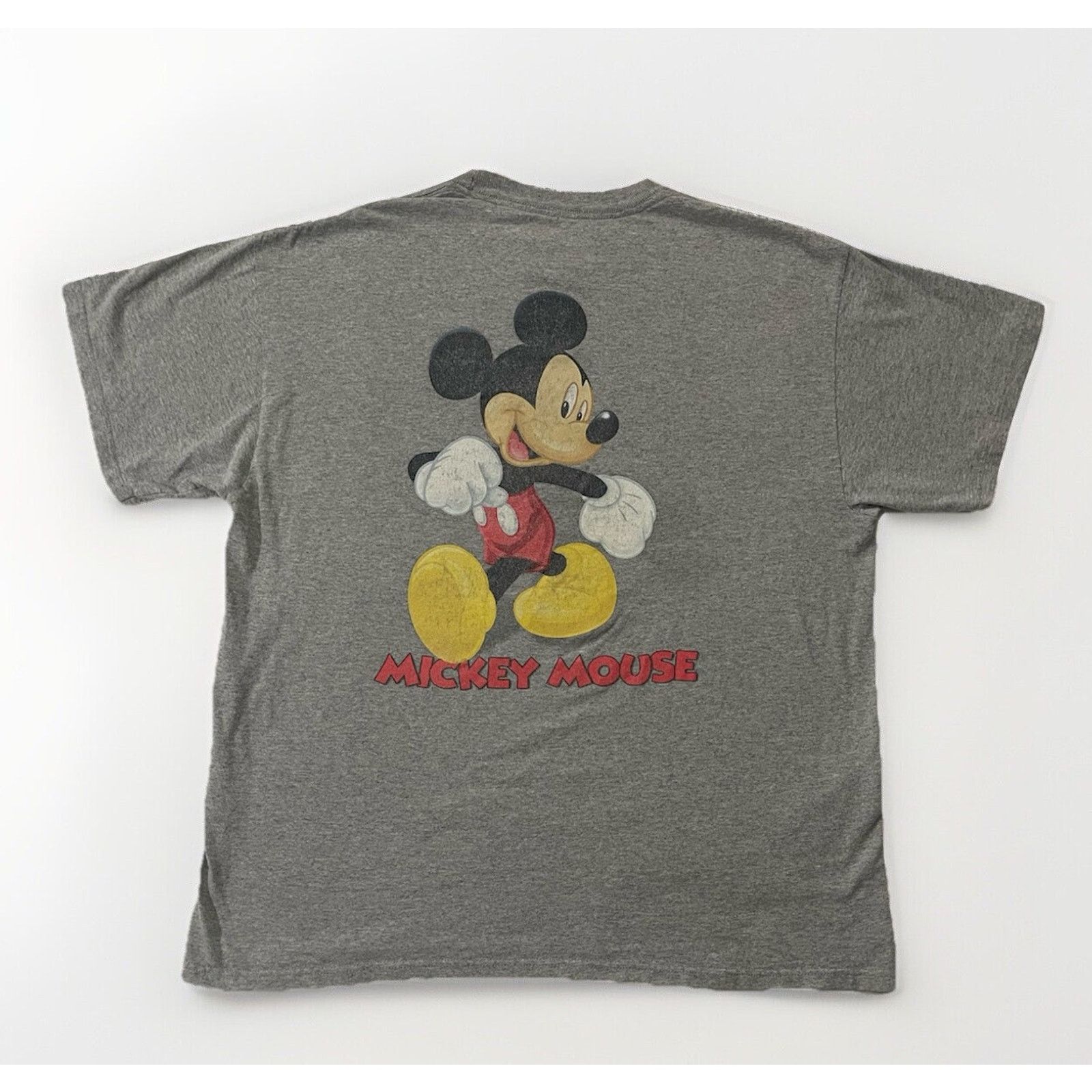 Disney Vintage Mickey Mouse 1928 T-Shirt Mens XL Double Sided Gray Size US XL / EU 56 / 4 - 1 Thumbnail