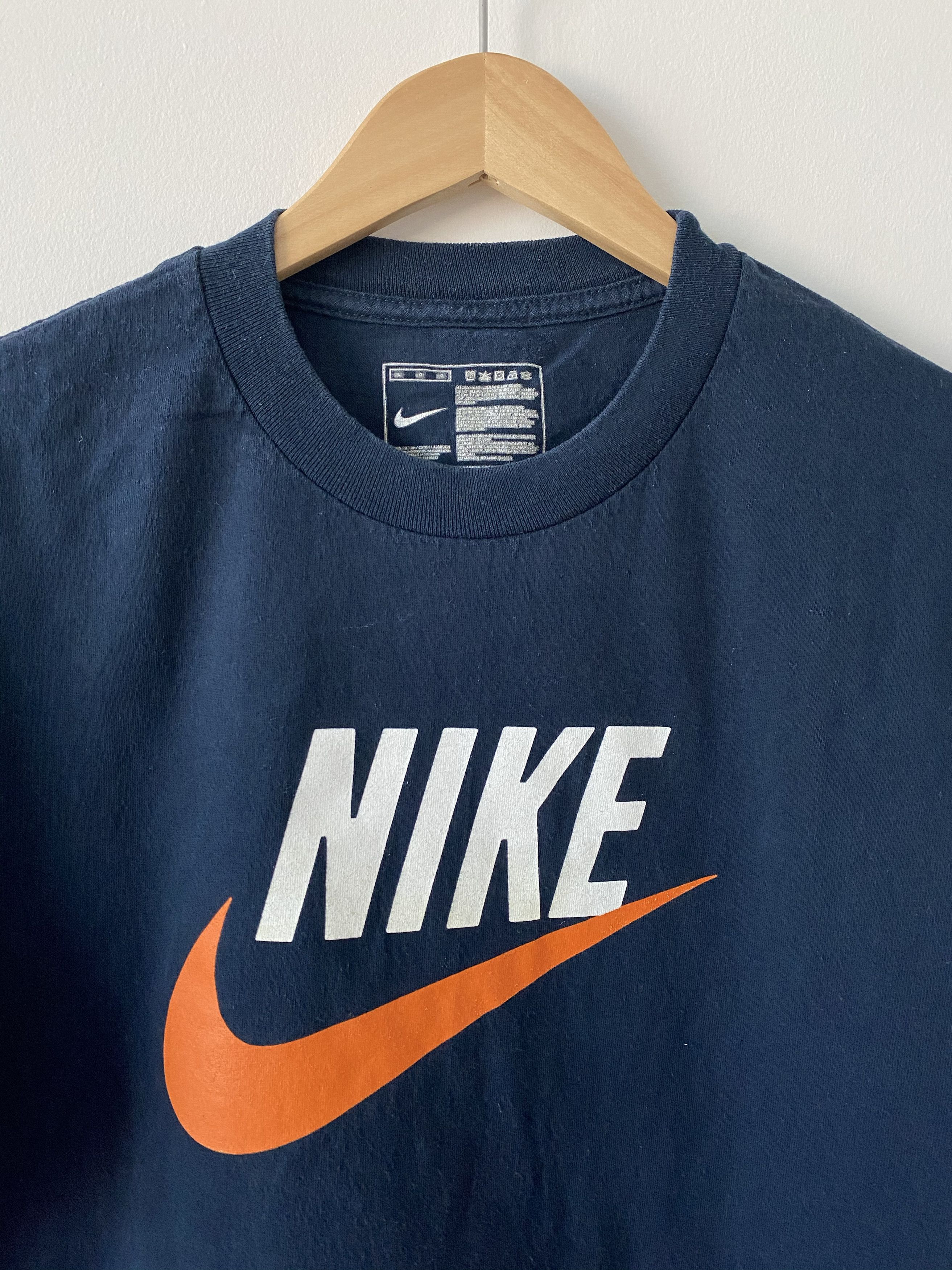 Nike Dark Navy Blue Logo T-Shirt Size US L / EU 52-54 / 3 - 2 Thumbnail