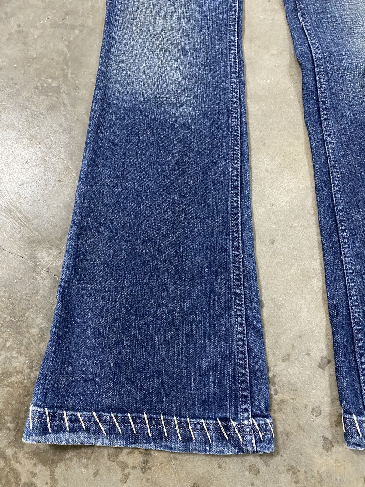 Antik Denim Flare Jeans Antik Denim Low Rise Made in Usa @308 Size US 27 - 6 Thumbnail