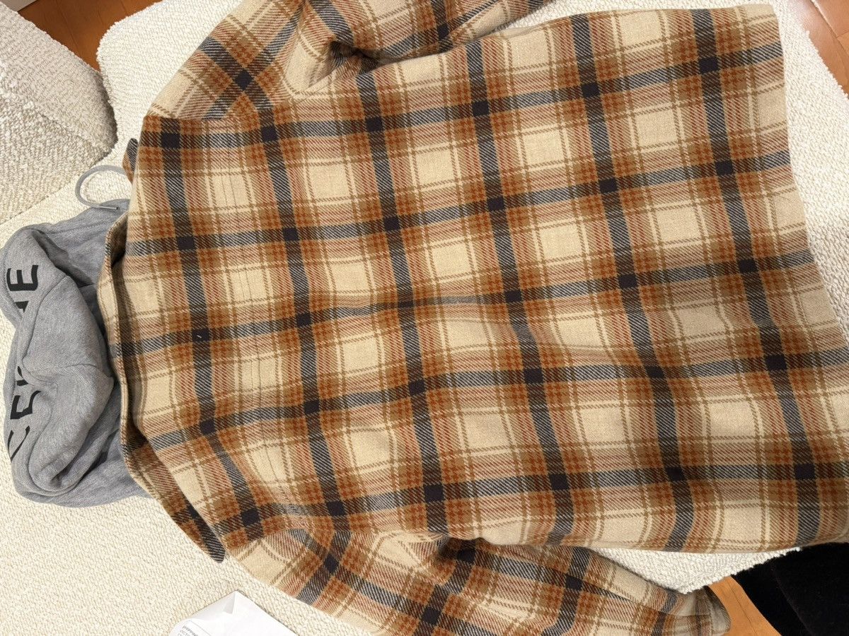 Celine CELINE Hooded Overshirt in Checked Wool Size US S / EU 44-46 / 1 - 6 Thumbnail