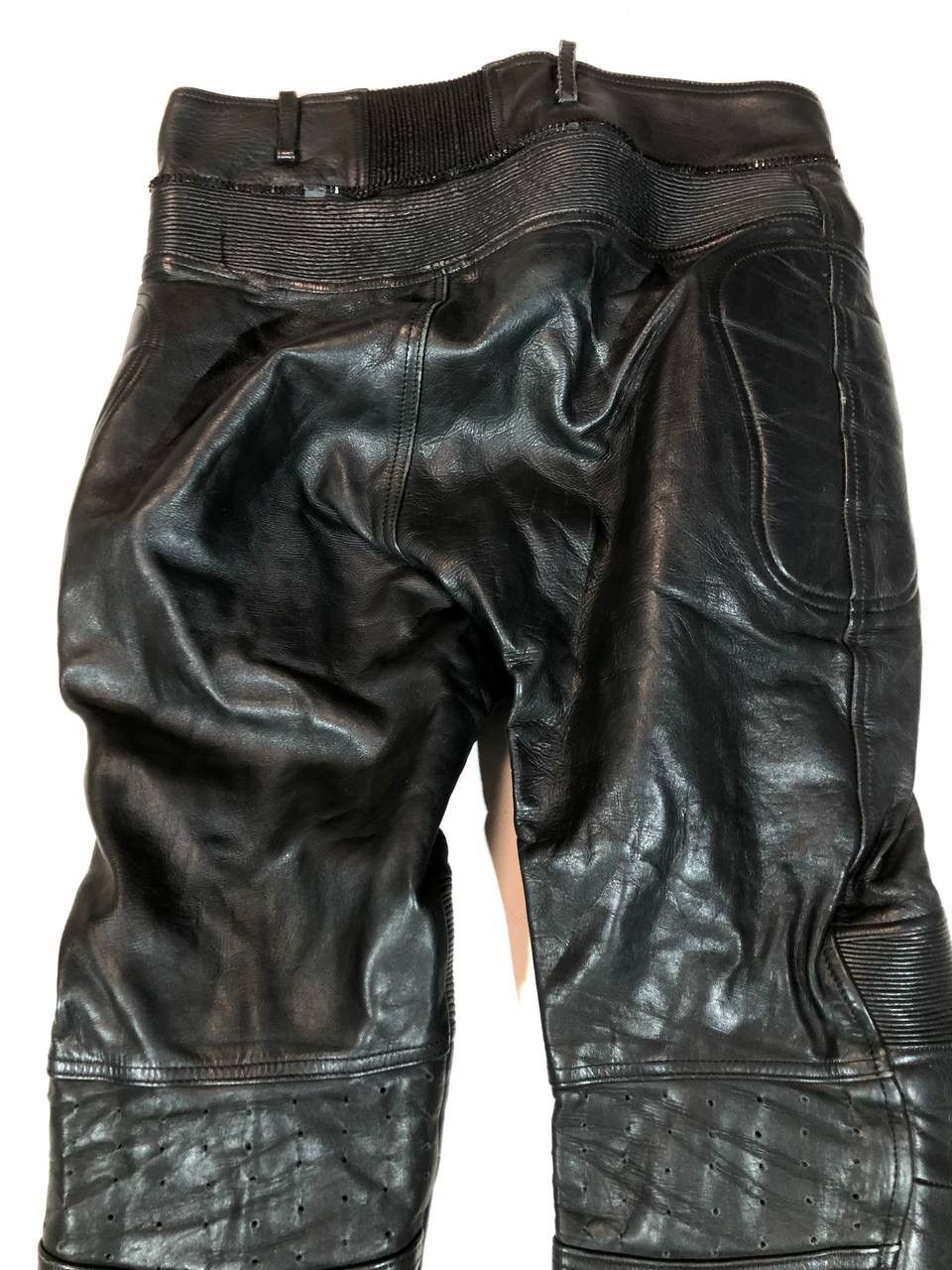 Leather × Vintage Leder Vintage Racing Moto Leather Pants Size US 36 / EU 52 - 6 Thumbnail