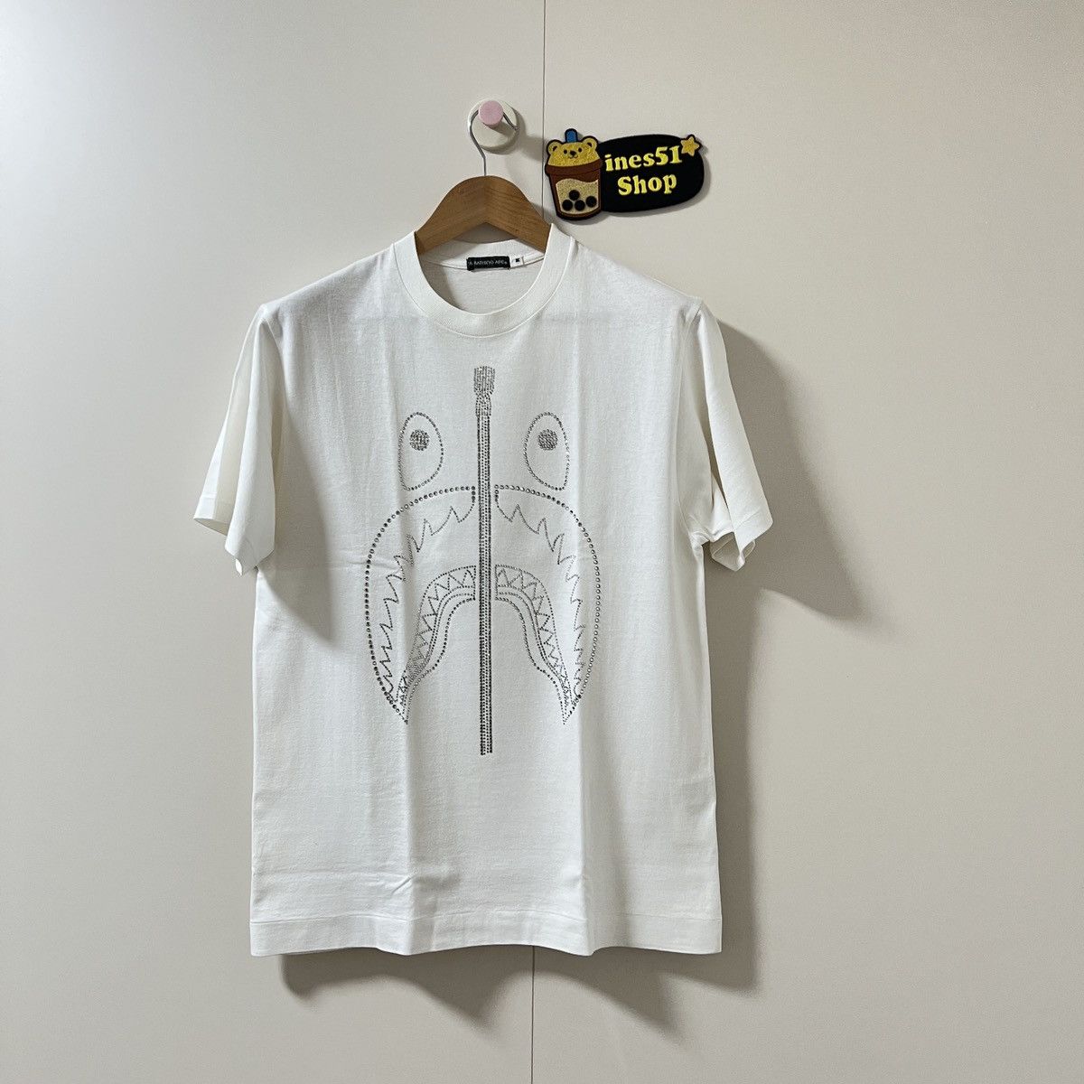 Bape Bape OG crystal shark logo tee Size US M / EU 48-50 / 2 - 1 Thumbnail