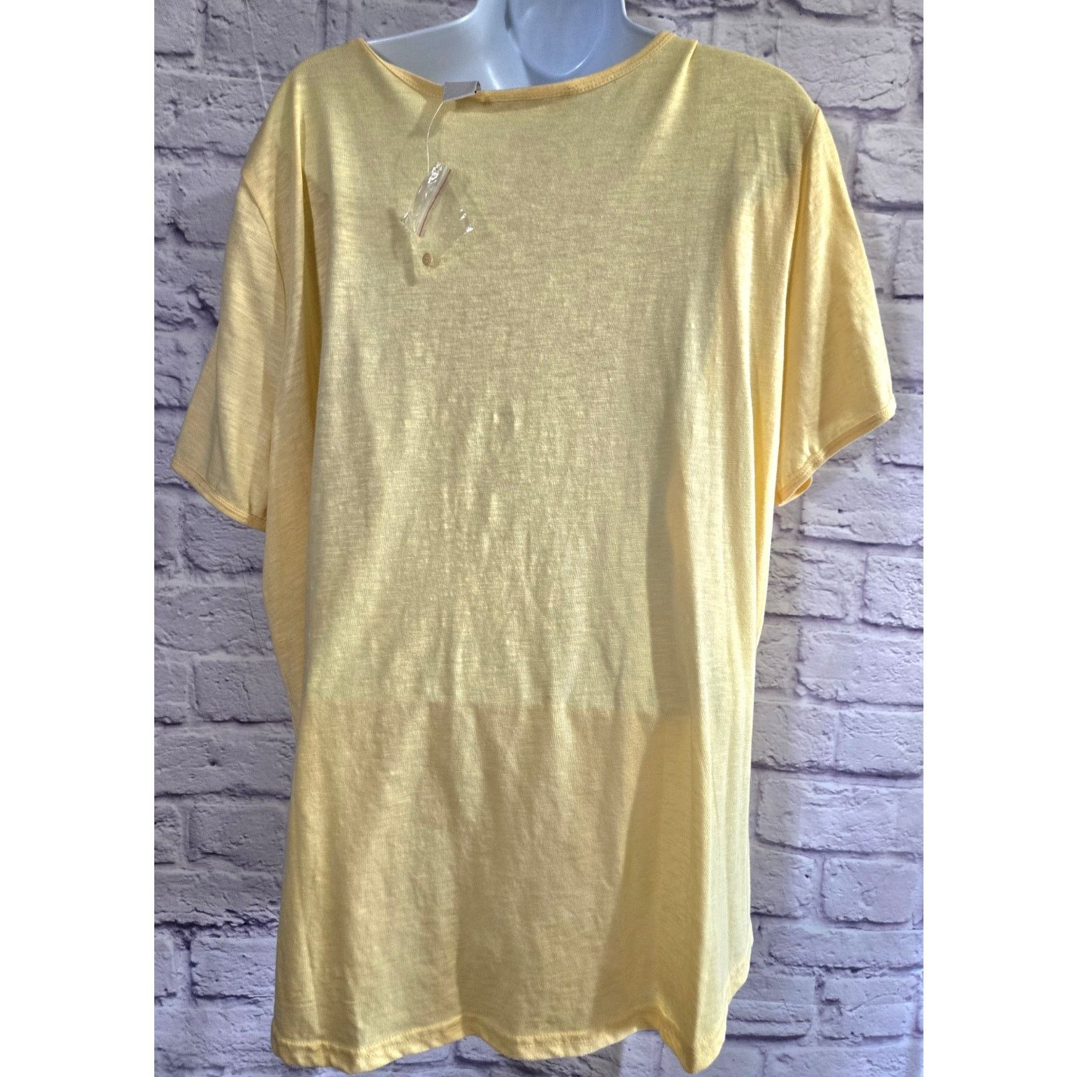Other Roaman's Yellow Rosette Material Bodice 1X Plus NWOTS Size XXL / US 16-18 / IT 52-54 - 4 Thumbnail