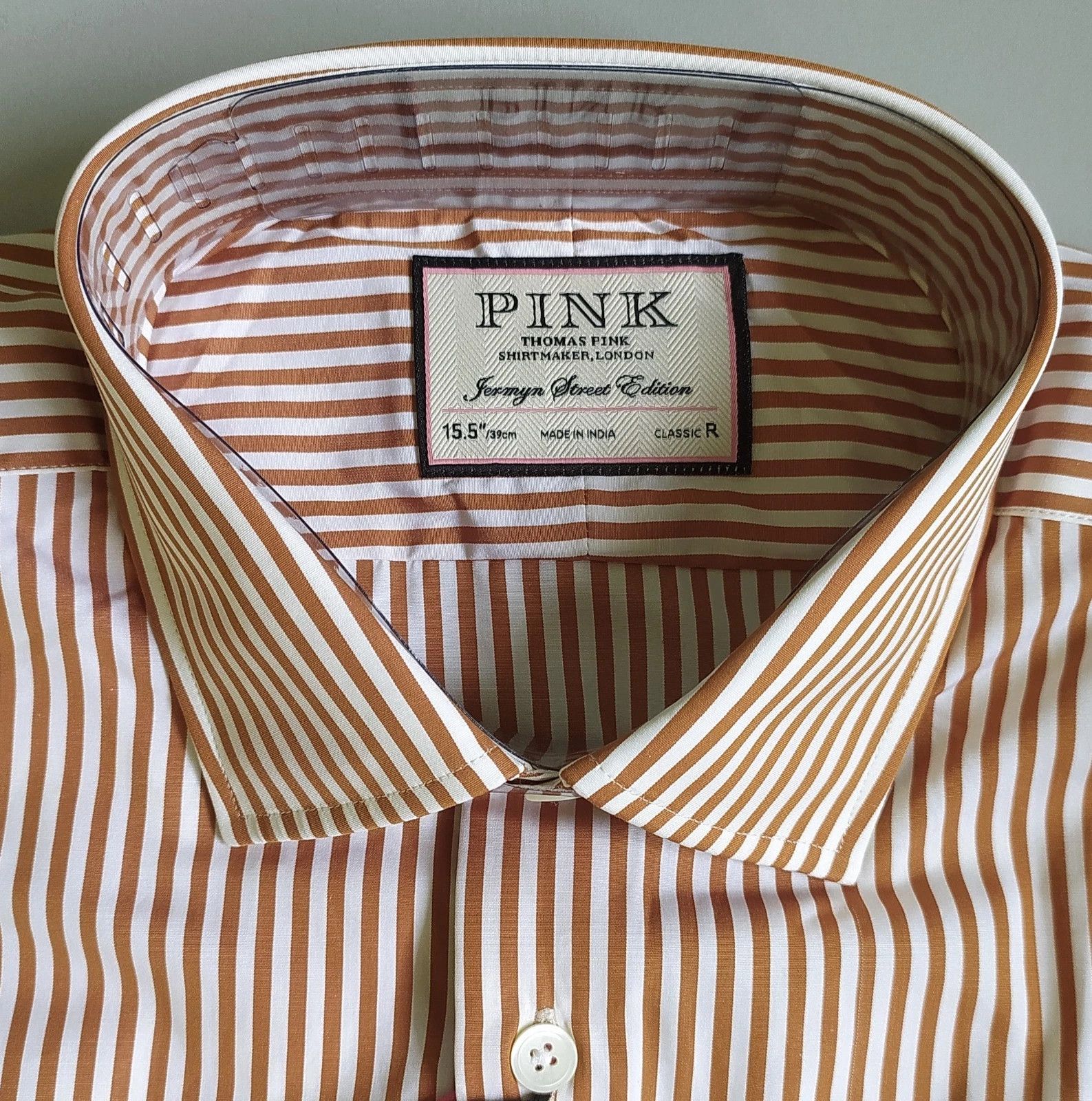 Thomas Pink Thomas Pink ClassicFit Bengal Stripe Formal Shirt T0055 Size US S / EU 44-46 / 1 - 3 Thumbnail