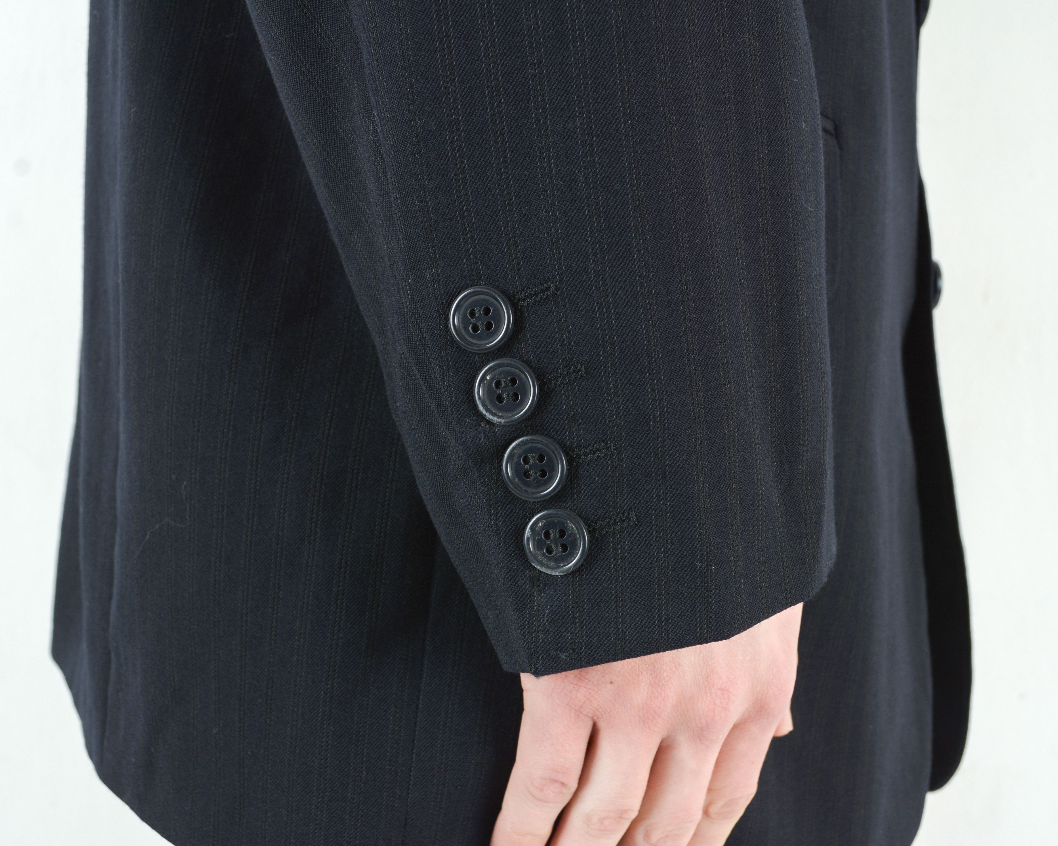Cerruti 1881 W19 Nino Cerruti L Blazer Jacket Suit Coat Pinstriped Wool Size 42R - 5 Thumbnail