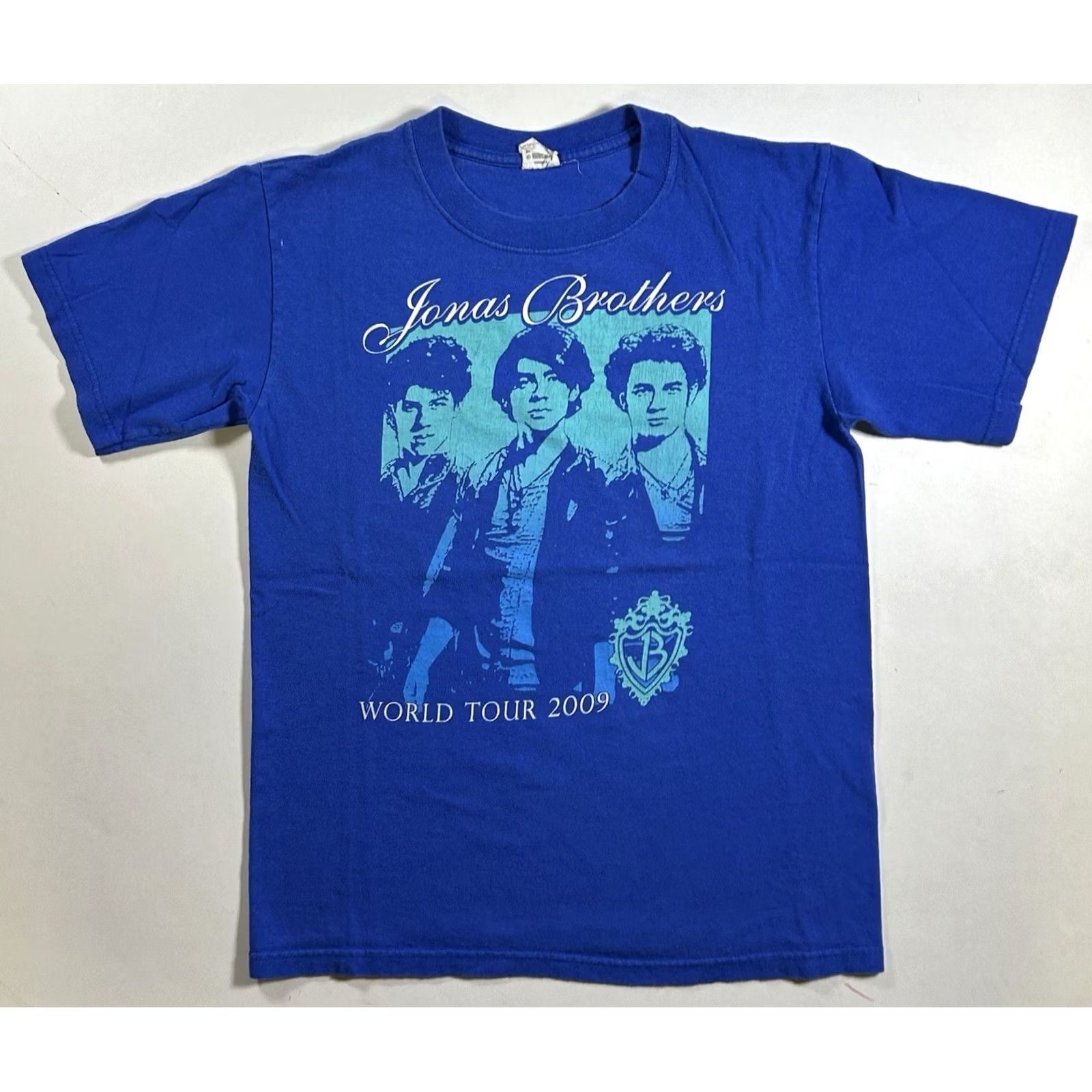 Anvil VINTAGE Jonas Brothers World Tour 2009 Shirt Size Small Blue Concert Band Tee Size US S / EU 44-46 / 1 - 2 Thumbnail