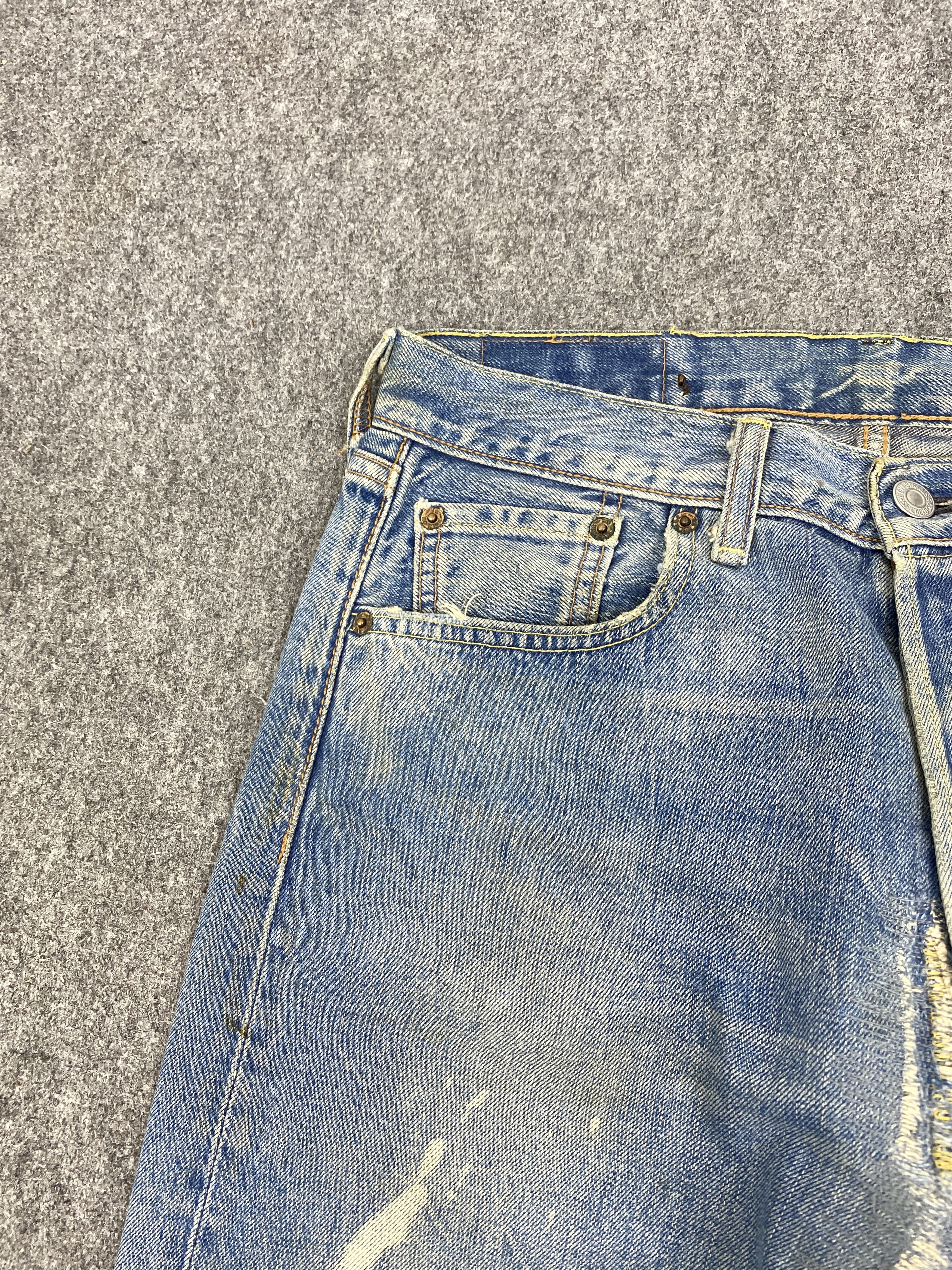 Levi's Vintage Levis 501 Button Fly Faded Blue Jeans DP2841 Size US 29 - 8 Thumbnail