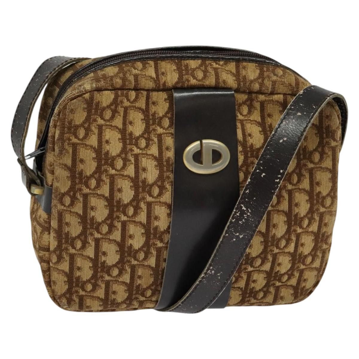 Dior DIOR Trotter Canvas Shoulder Bag Brown Size ONE SIZE - 1 Thumbnail