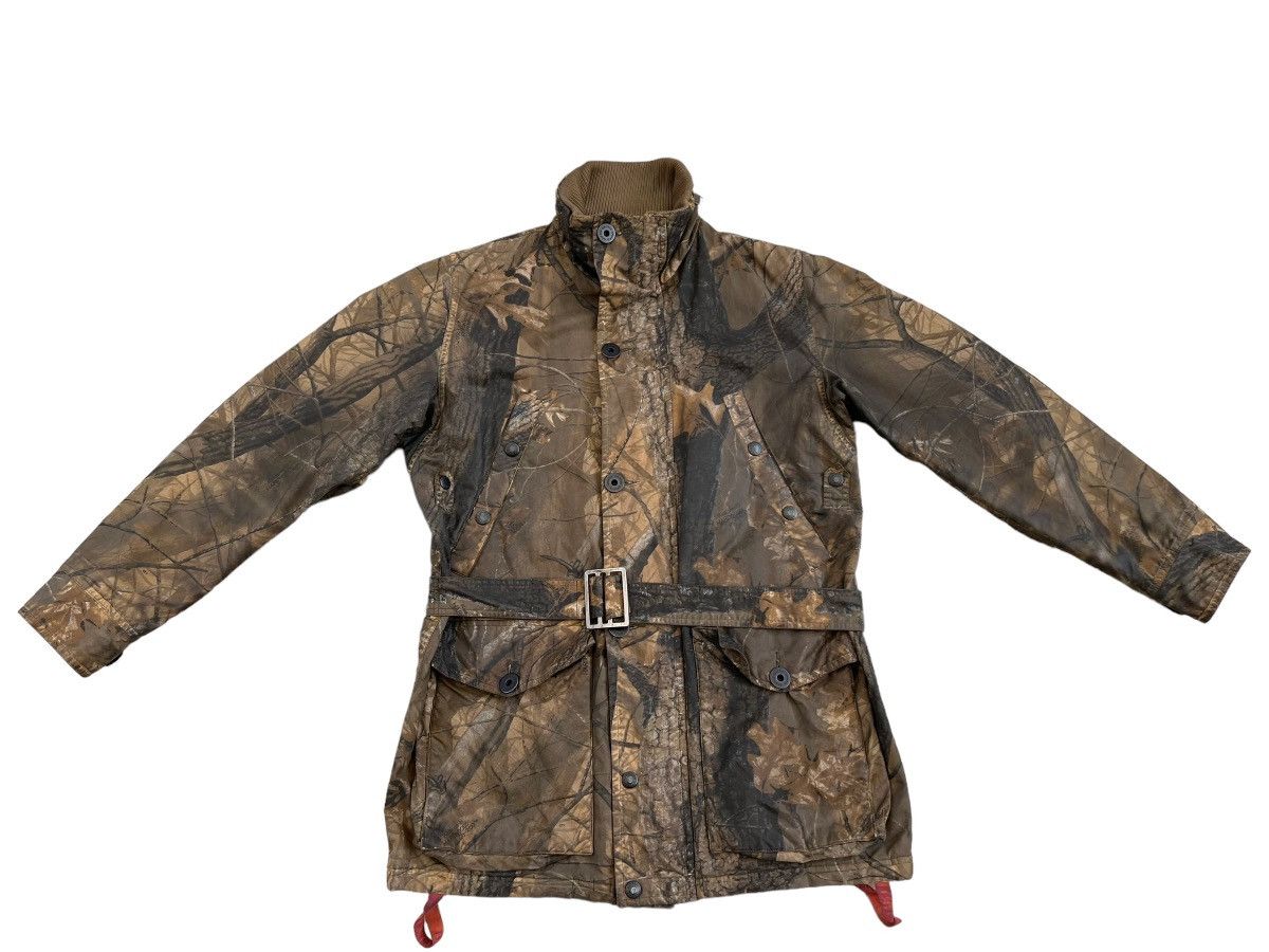 image of Vintage Griffin Brits X Realtree Camo Waxed Belted Jacket, Men's (Size Small)