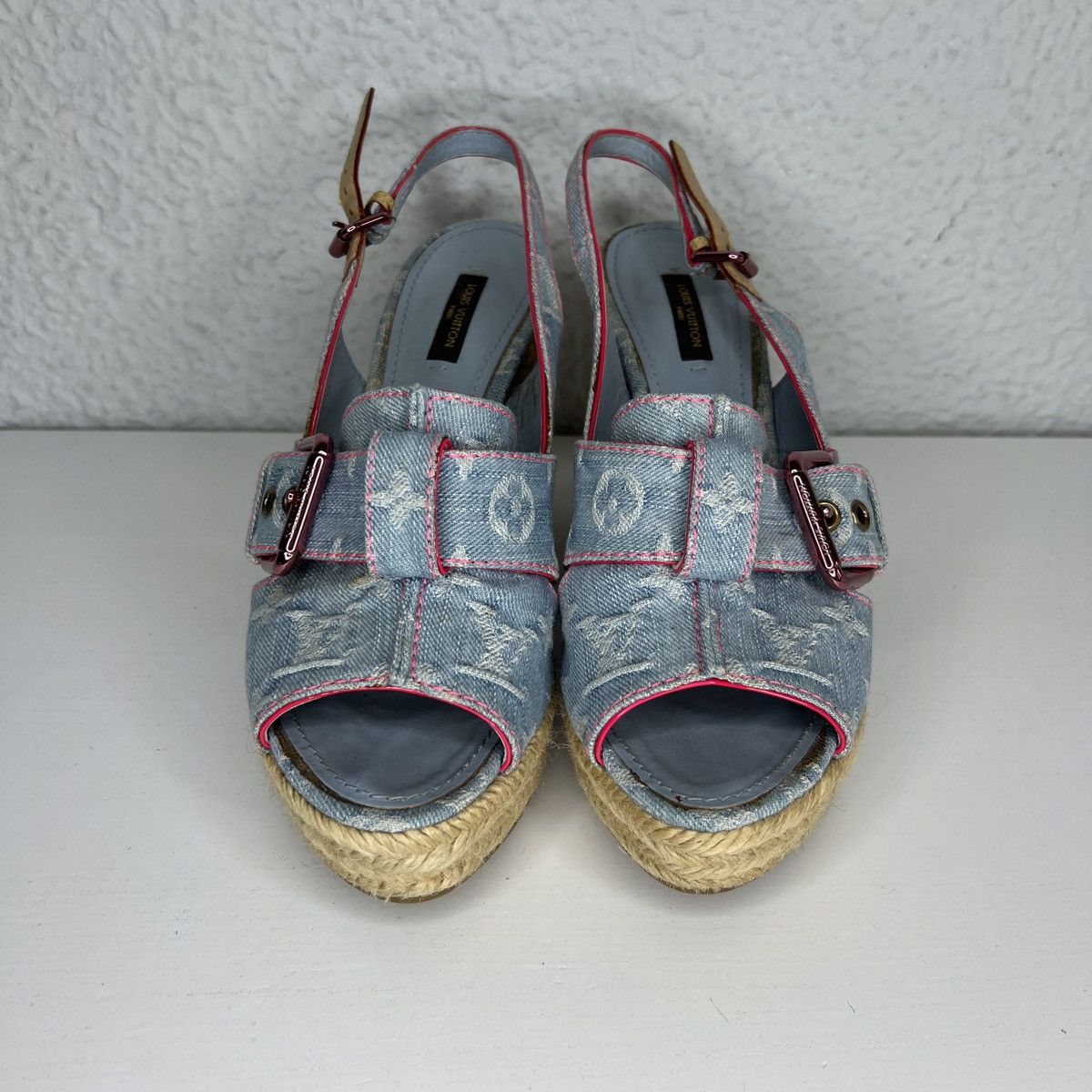 Louis Vuitton Louis Vuitton Wadge Espadrilles Platform Shoe Sandals Boots Size US 7 / IT 37 - 2 Thumbnail
