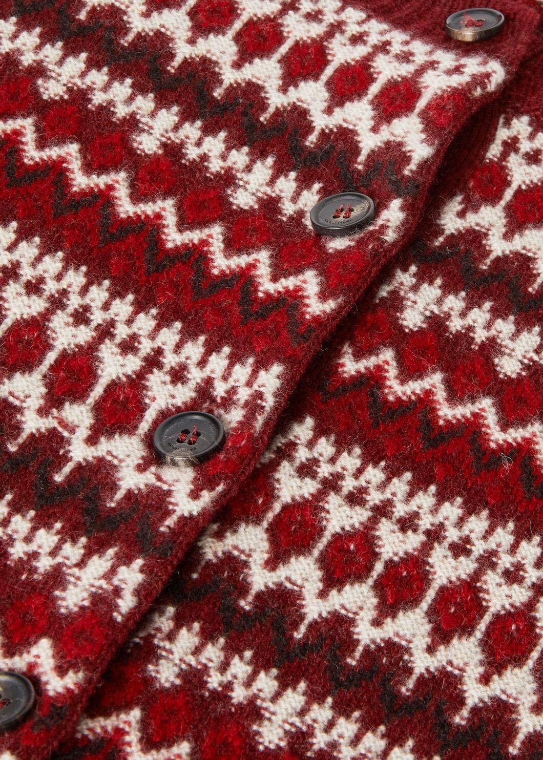 Loro Piana o1w1db10825 FAO5142 Alpe Pile Cardigan in Red/Multi Size XS / US 0-2 / IT 36-38 - 7 Thumbnail