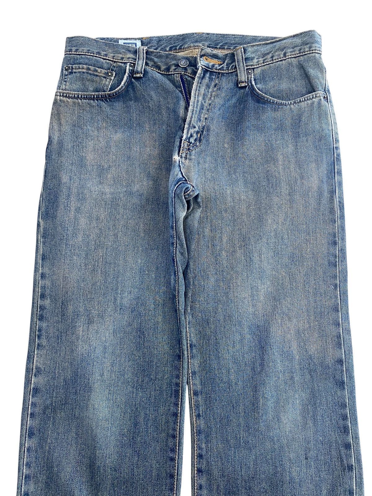 Edwin Vintage Edwin Blue Wash Style Straight Leg Jeans Size US 32 / EU 48 - 2 Thumbnail