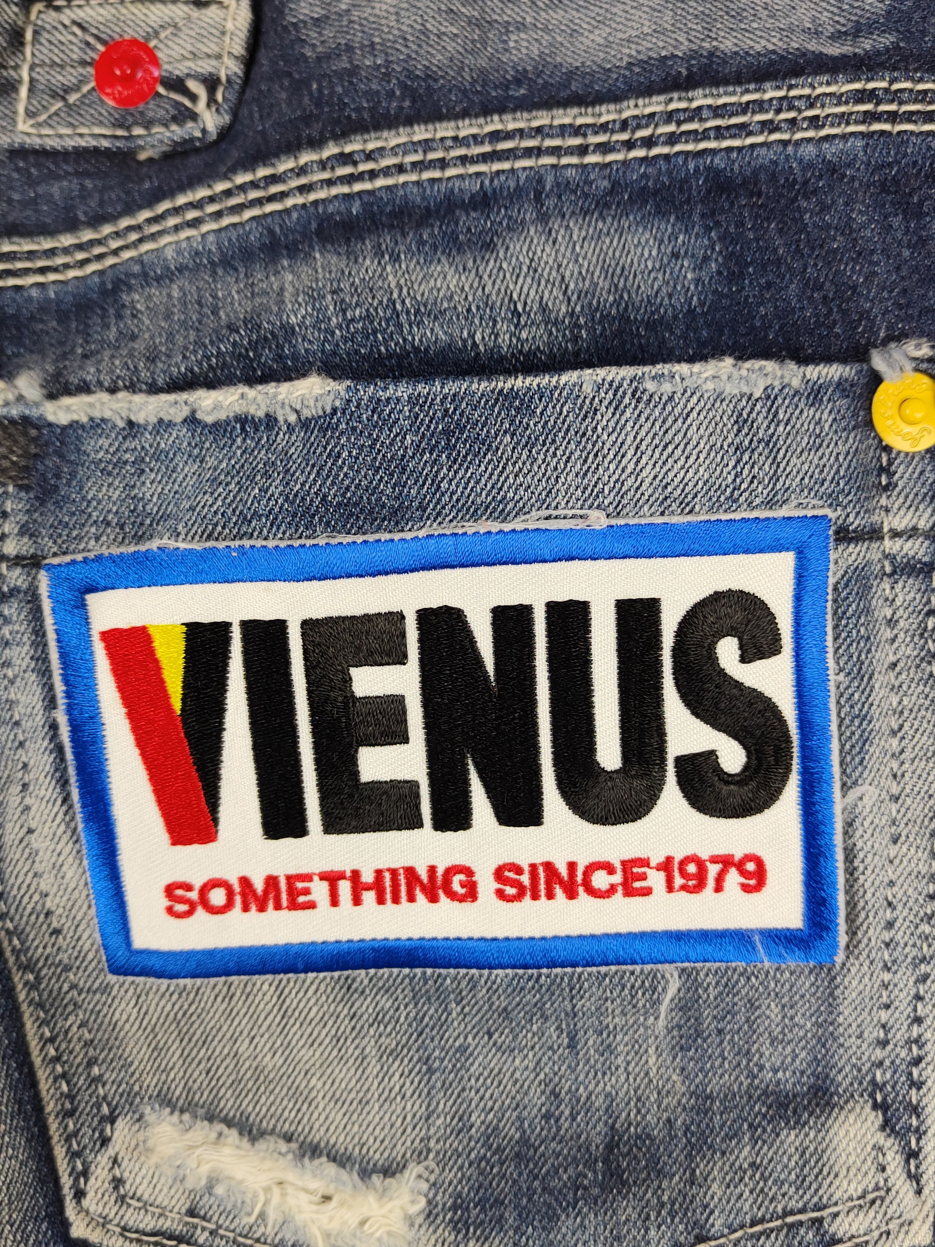 Edwin Something-Edwin venus Blue Distressed faded Denim #S1592 Size US 31 - 11 Thumbnail