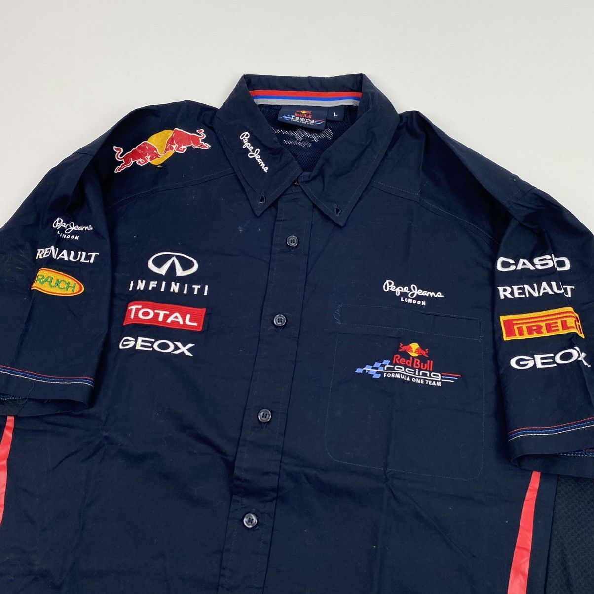 Red Bull × Vintage Crazy ✨ Redbull racing shirt button Size US L / EU 52-54 / 3 - 3 Thumbnail