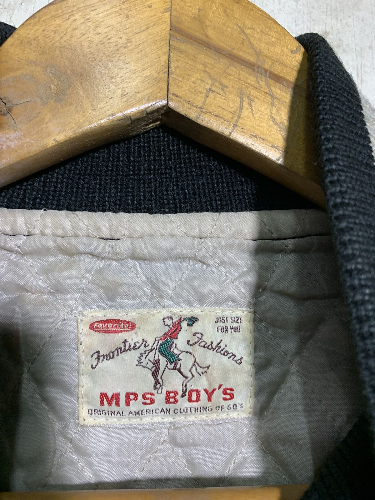 Vintage 🔥M.P.S WOOL/LEATHER VARSITY JACKETS Size US L / EU 52-54 / 3 - 9 Thumbnail