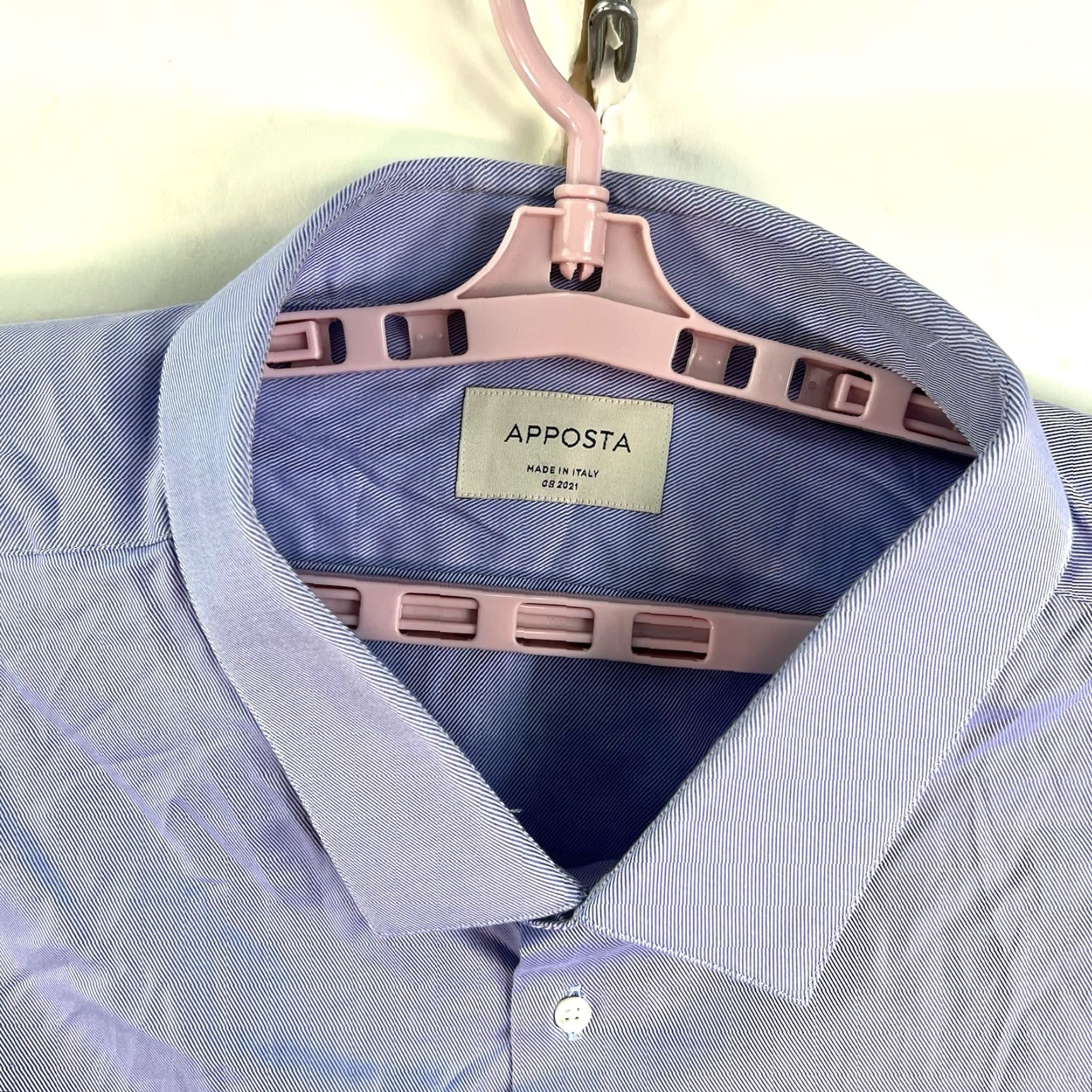 Vintage VINTAGE Apposta Men's Dress Shirt Cotton Striped Button-Up 4XL Blue Italian Theme Size US XXL / EU 58 / 5 - 3 Thumbnail