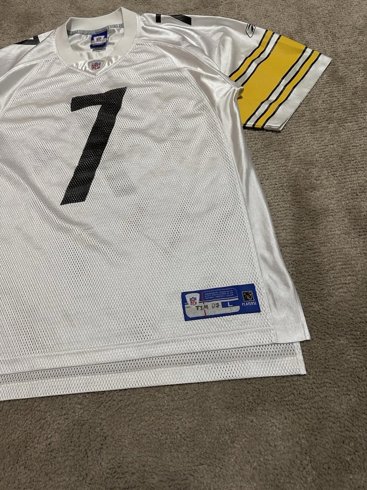 Reebok Authentic Reebok Steelers Roethlisberger #7 White Jersey Size US L / EU 52-54 / 3 - 2 Thumbnail
