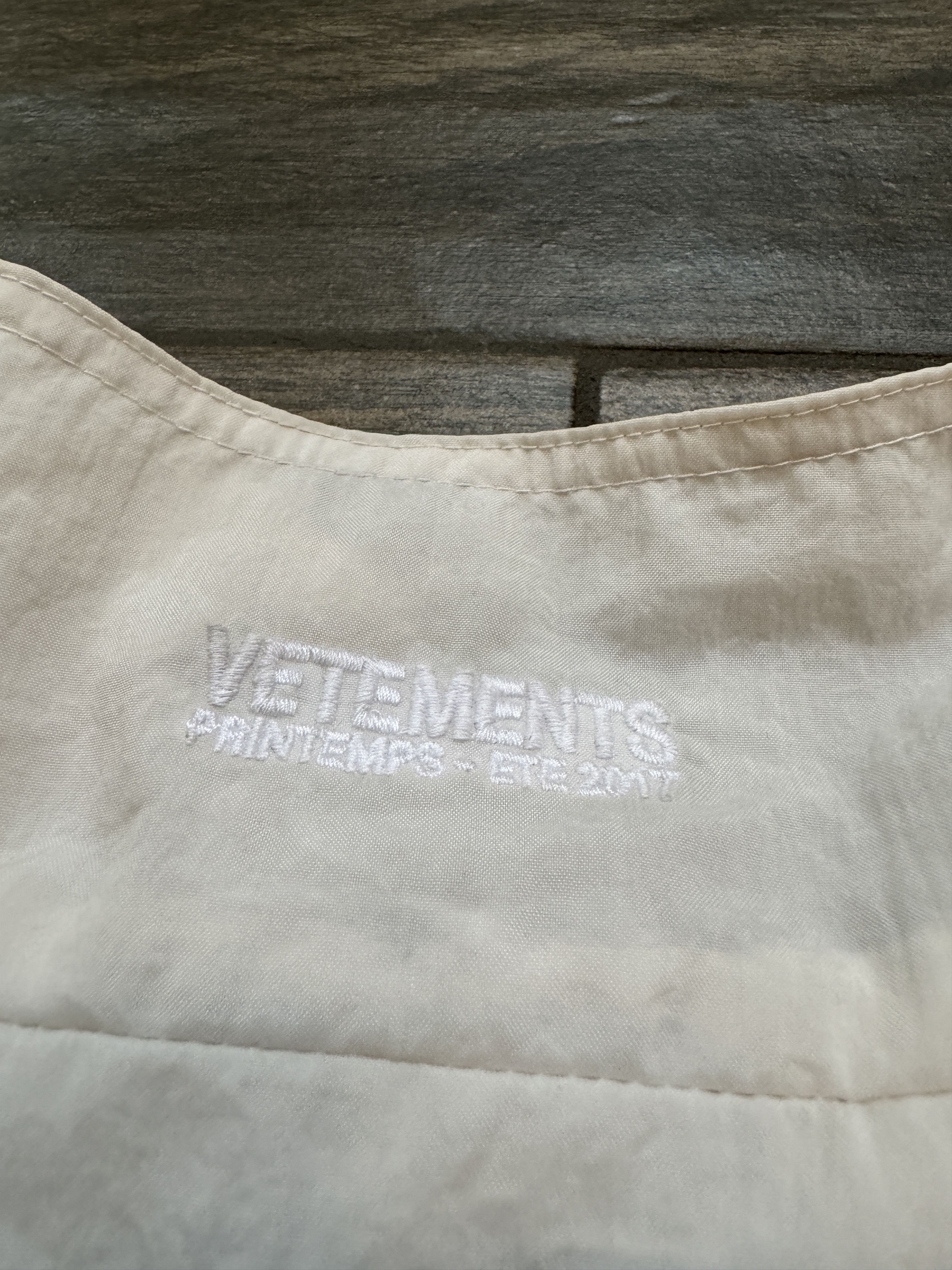 Reebok × Vetements SS17 Vetements Reebok Chav Track Jacket Cream White Size US M / EU 48-50 / 2 - 3 Thumbnail