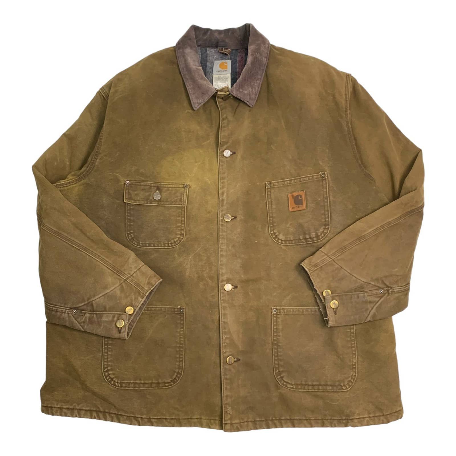 image of Carhartt Faded Brown Chore Coat 3Xl, Men's (Size 2XL)