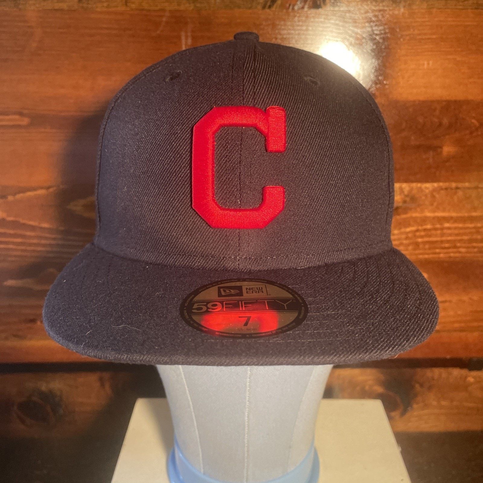 New Era NewEra 5950 FTD Hat Cleveland Indians Guardians MLB New sz 7 Size ONE SIZE - 2 Thumbnail