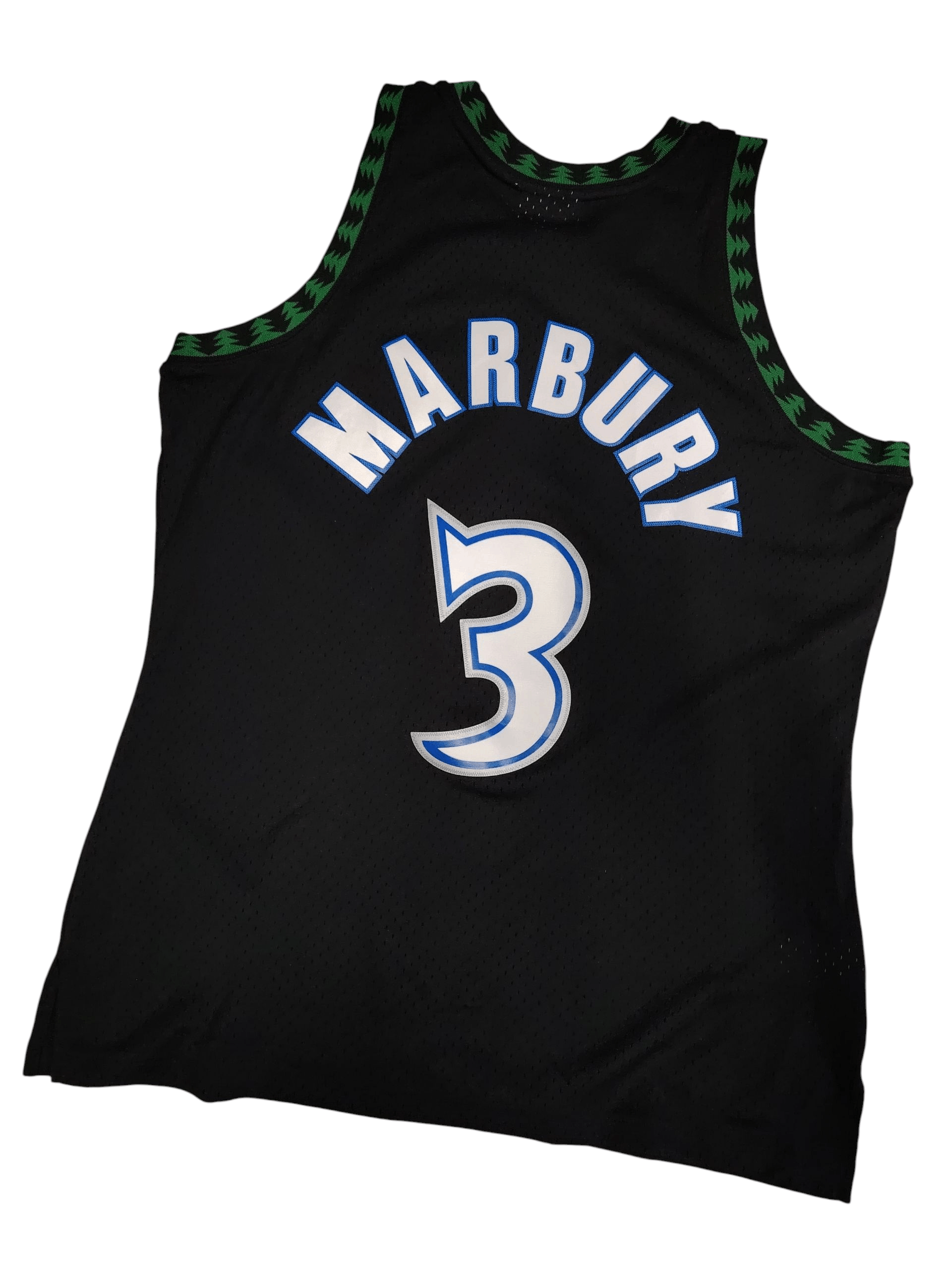 NBA Minnesota Timberwolves Stephon Marbury Mitchell Ness Jersey Size US L / EU 52-54 / 3 - 2 Thumbnail