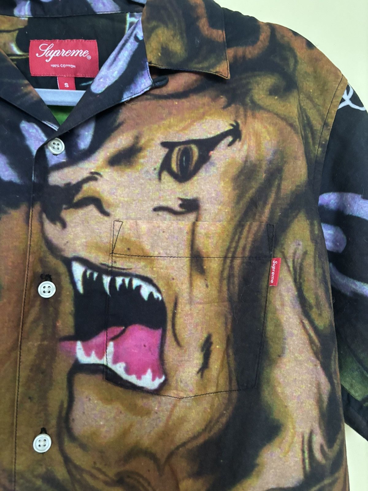 Supreme Lion Den short sleeve button up