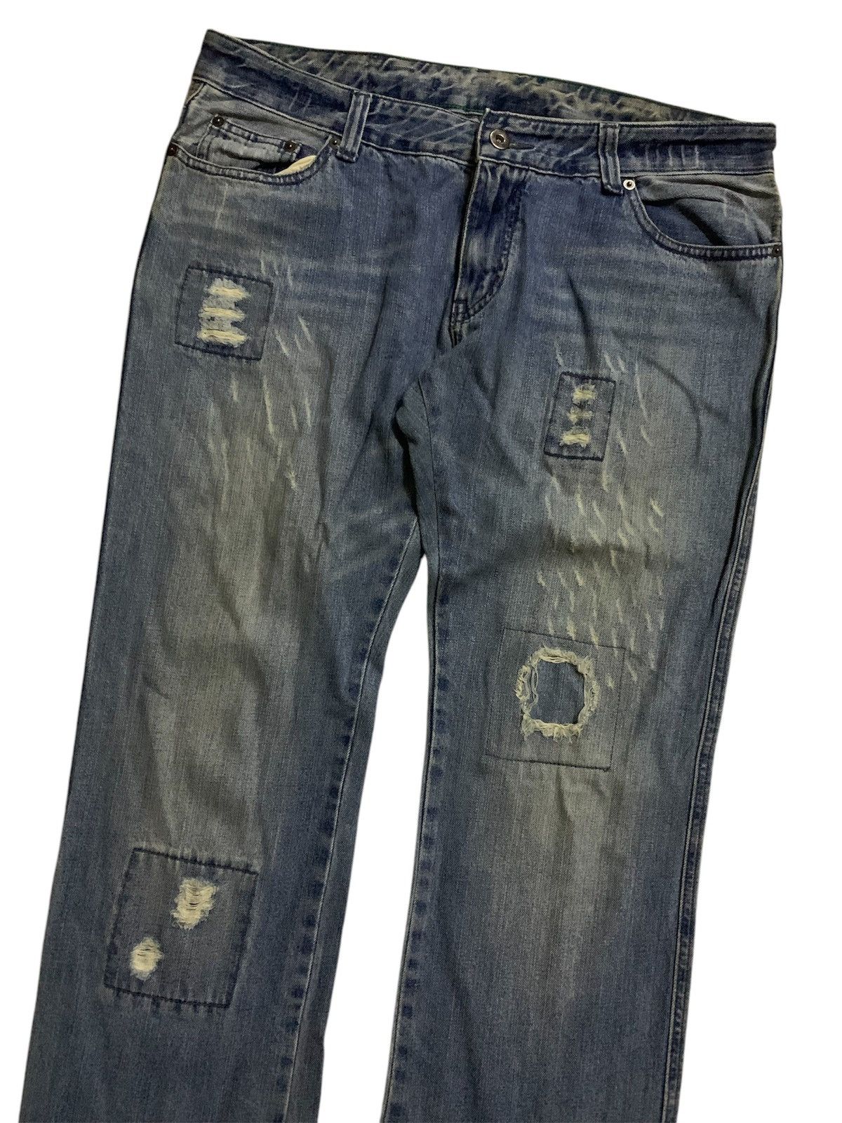 Beams Plus × Vintage 🔥Vintage Beams Japan Ripped Deinm Size US 35 - 5 Thumbnail
