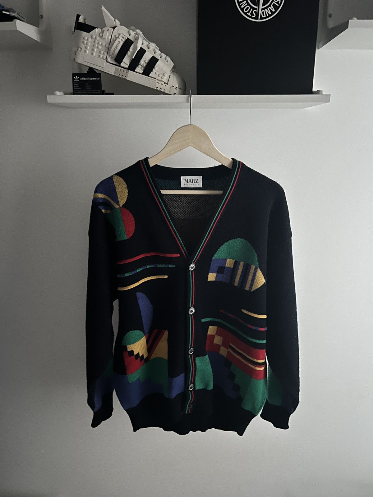 Japanese Brand × Vintage Cardigan Marz Munchen Vintage Streetwear Rare Size US L / EU 52-54 / 3 - 1 Thumbnail