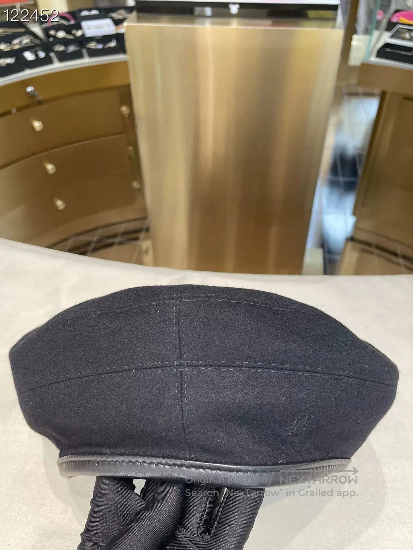 Hermes Hermès Black Wool Beret Size 59. Size ONE SIZE - 5 Thumbnail