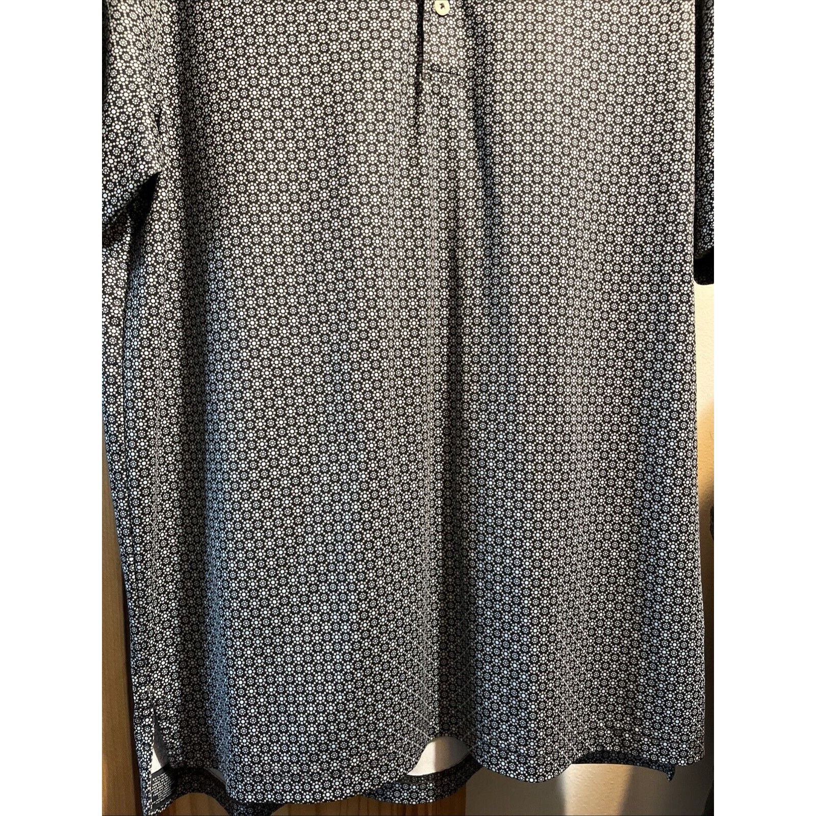 Other Turtleson Polo Shirt Men’s M Blue Geometric Golf Polyester Size US M / EU 48-50 / 2 - 7 Thumbnail