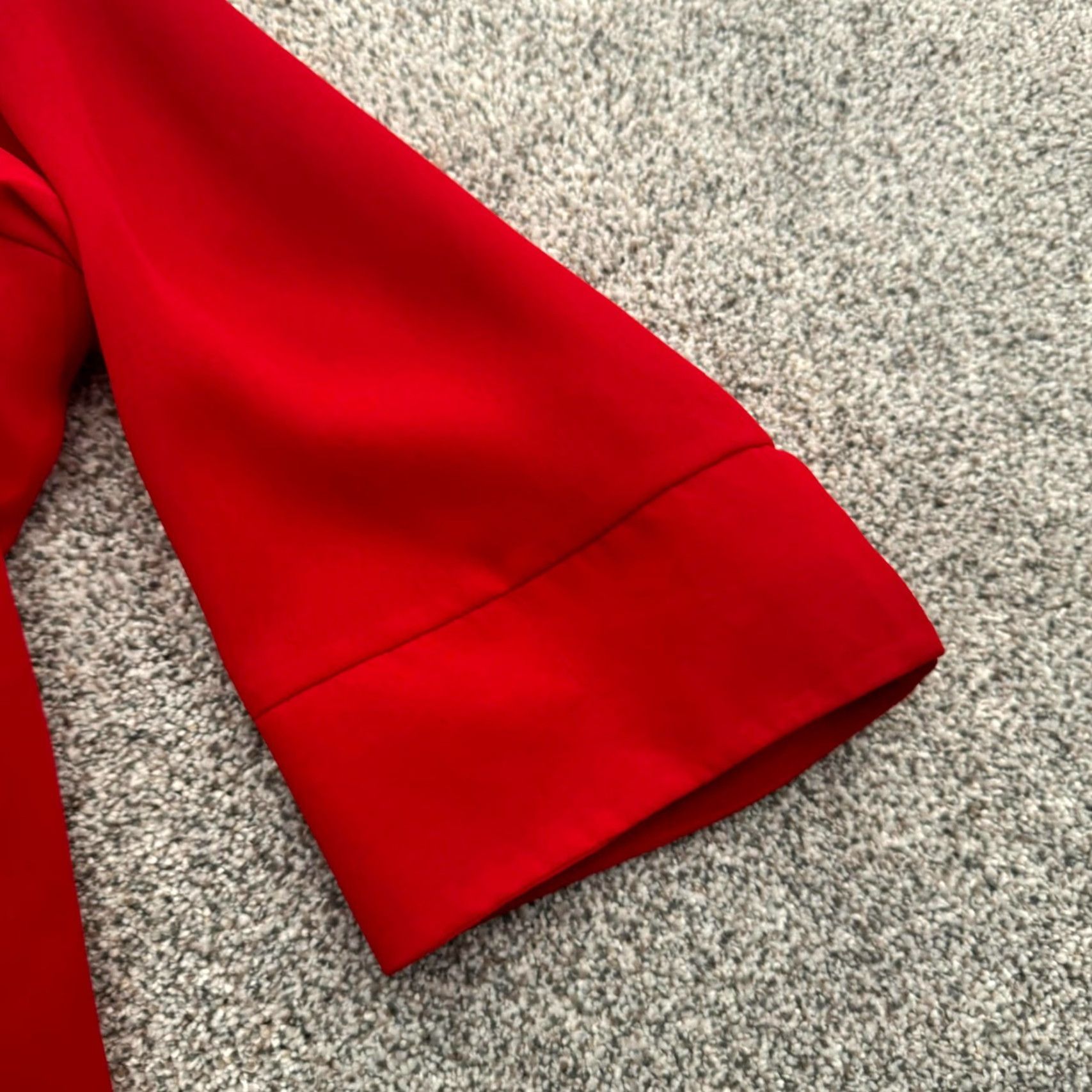 Vintage VINTAGE 90s does 70s Blouse Necktie Scarf Womens Plus 22W/24W Secretary Preppy White Stag Red 3/4 Sleeve Button Collared Polyester Blouse Scarf Size 3XL / US 20-22 - 6 Thumbnail
