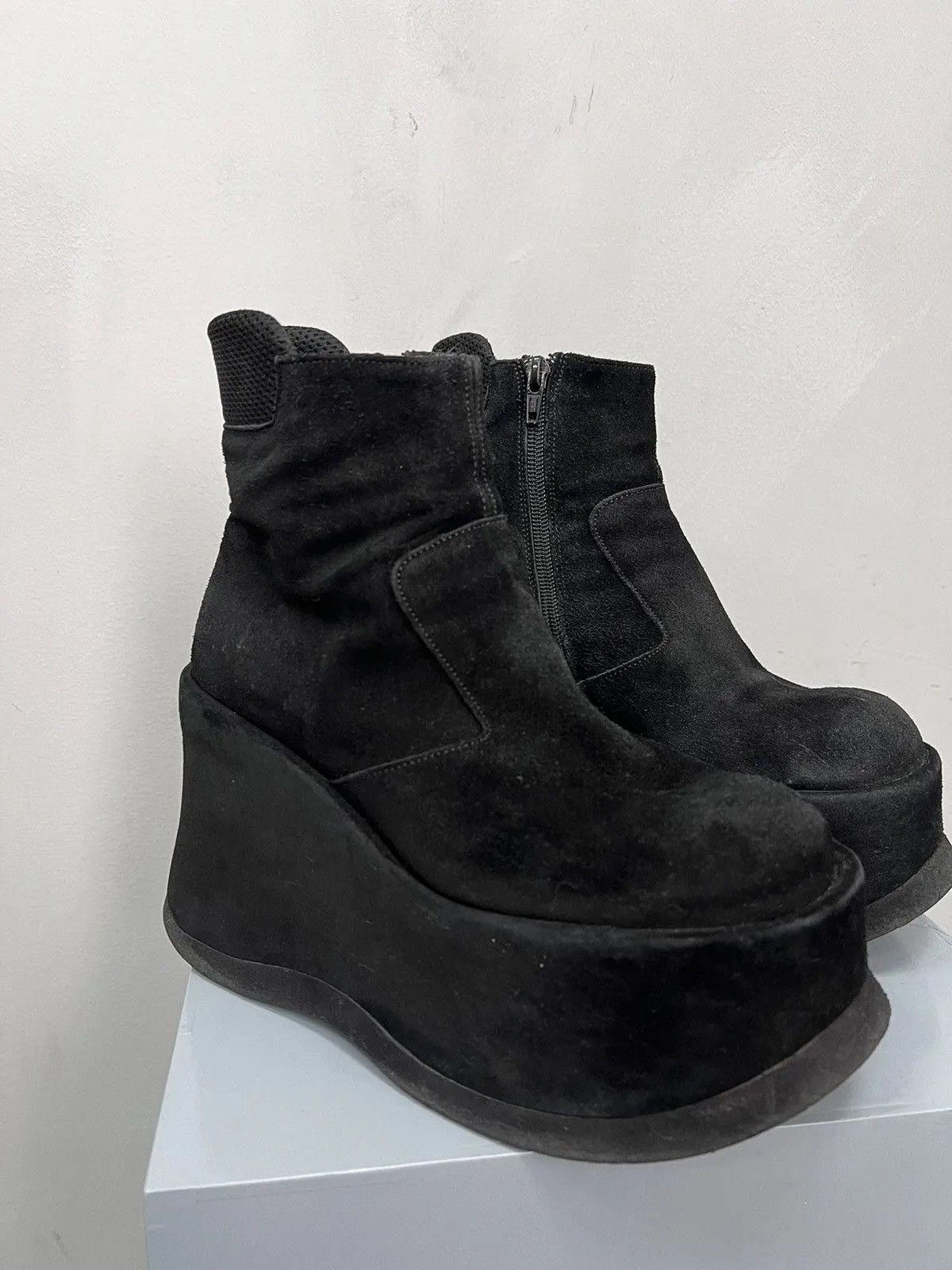 New Rock Suede leather opium punk y2k new rock style boots platform Size US 6 / IT 36 - 2 Thumbnail