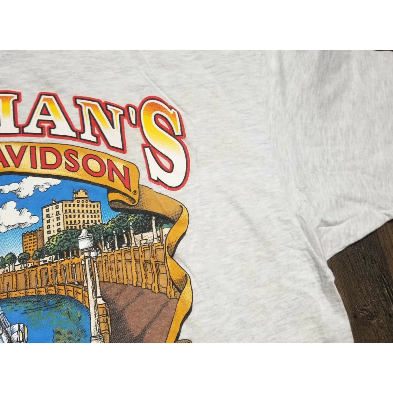 Harley Davidson VINTAGE Harley Davidson T-Shirt XL Mens Space 2000 Double-Sided Logo Graphic Back Transfer Lakeland FL R.K. Stratmen Size US XL / EU 56 / 4 - 4 Thumbnail